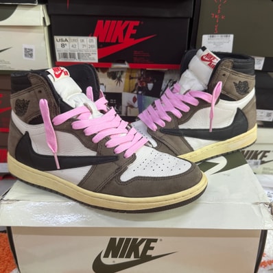 Travis Scott × Nike Air Jordan 1 Retro High OG TS SP "Sail/Dark Mocha"