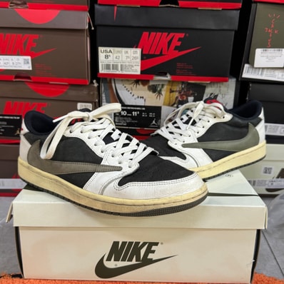 Travis Scott × Nike Women's Air Jordan 1 Low OG "Medium Olive"