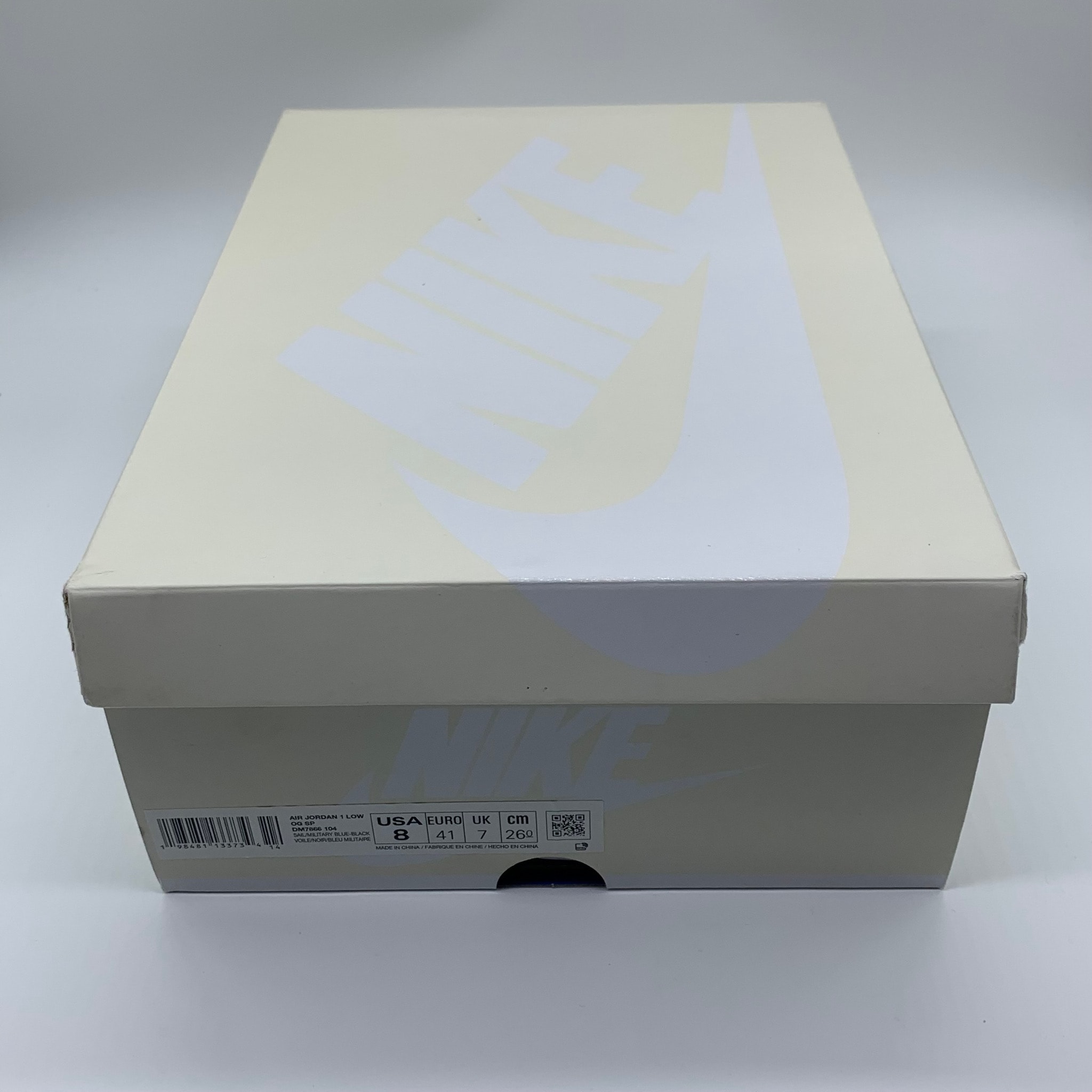 Travis Scott × fragment design × Nike Air Jordan 1 Low OG "Sail/Military Blue"