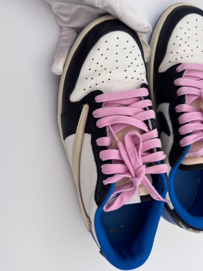 Travis Scott × fragment design × Nike Air Jordan 1 Low OG SP "Military Blue"