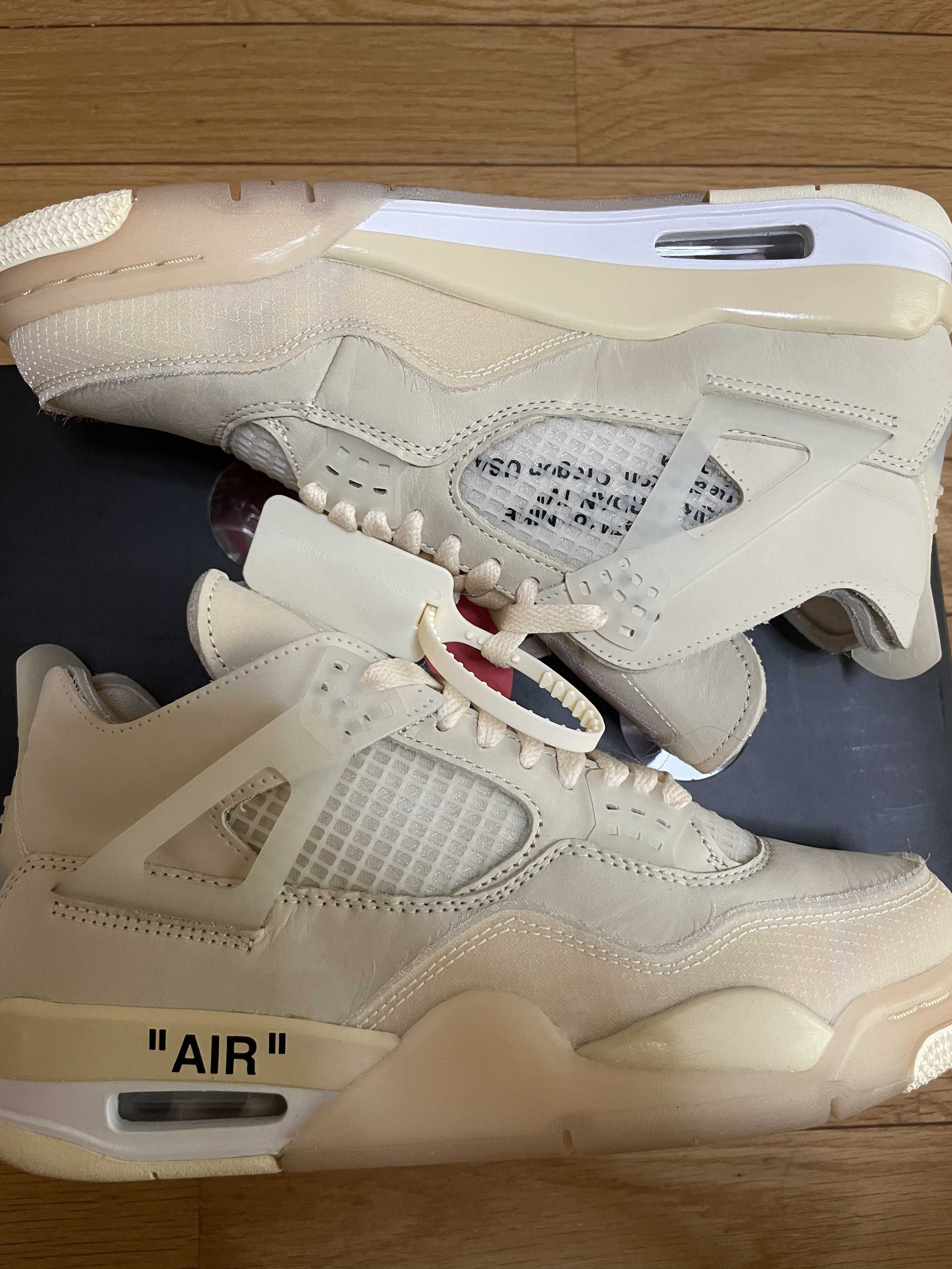 Off-White × Nike Women's Air Jordan 4 SP "Sail"