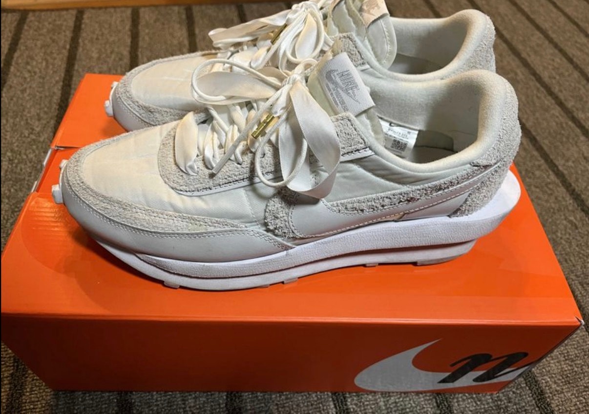 sacai × Nike LDV Waffle "Triple White"