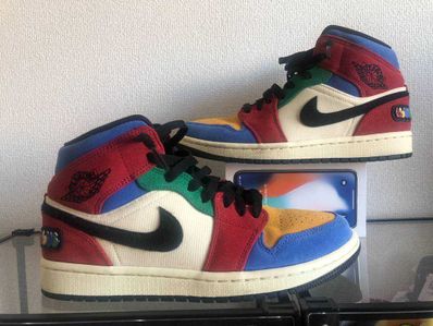 BLUE THE GREAT×NIKE AIR JORDAN 1 MID FEARLESS "MULTI"