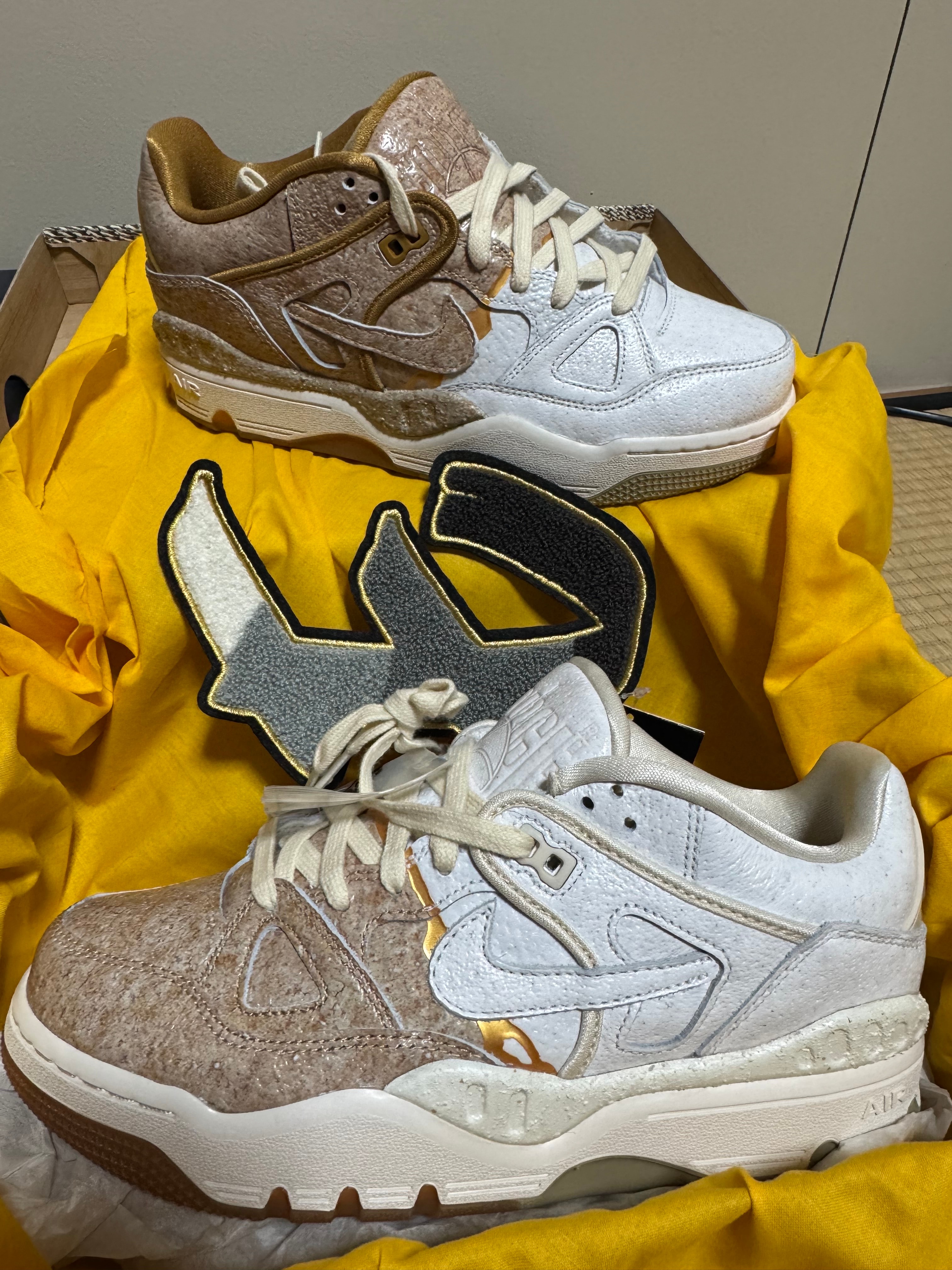 ニゴー × ナイキ エアフォース3 ロー SP "金継ぎ/バンブー" (NIGOヒールロゴ)