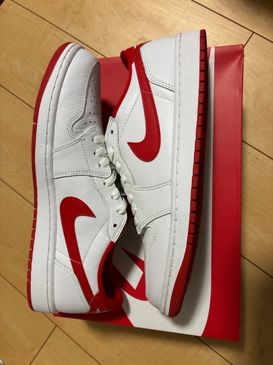 Nike Air Jordan 1 Retro Low OG "White and University Red"
