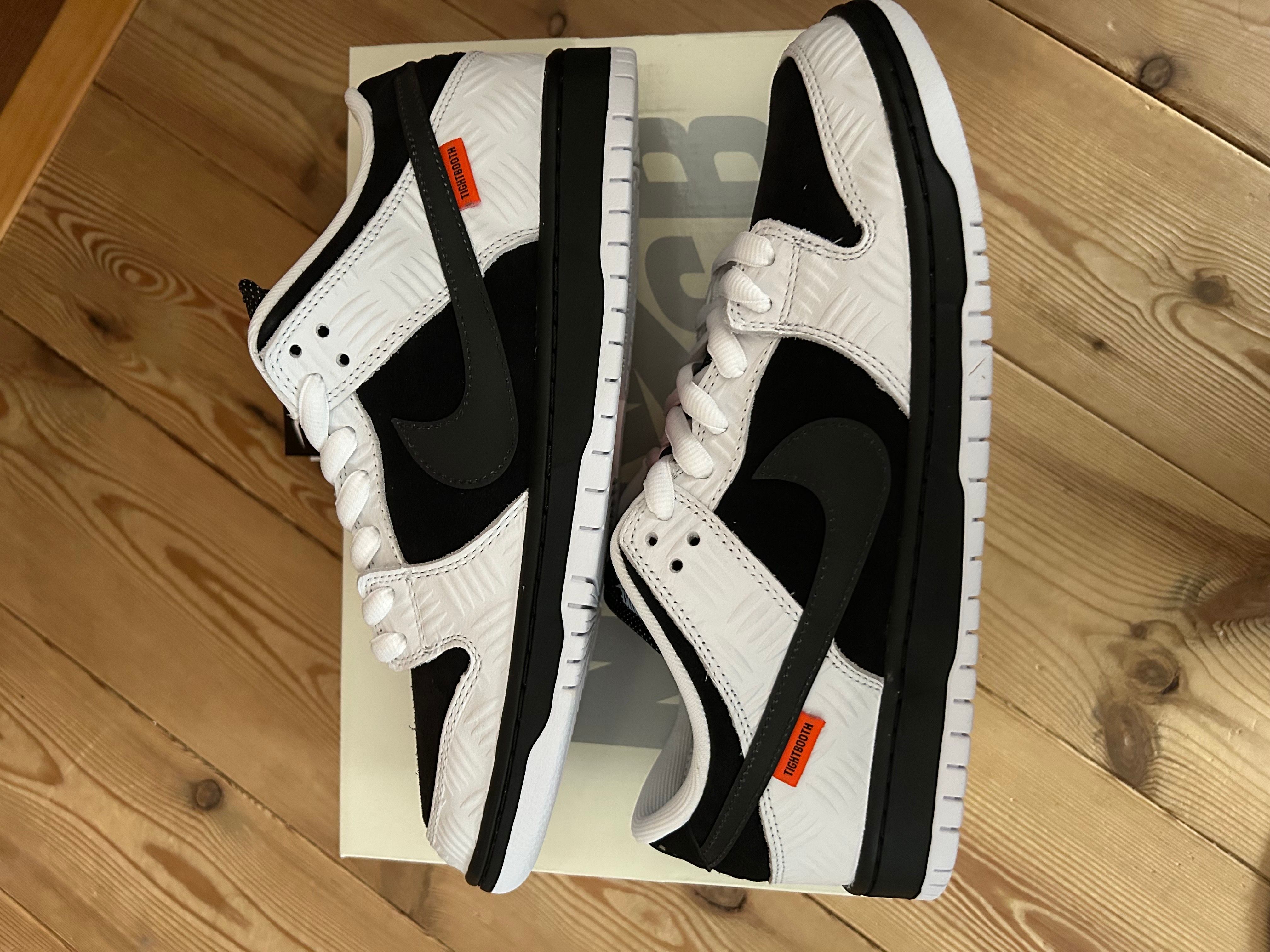 TIGHTBOOTH × Nike SB Dunk Low Pro QS "Black and White"