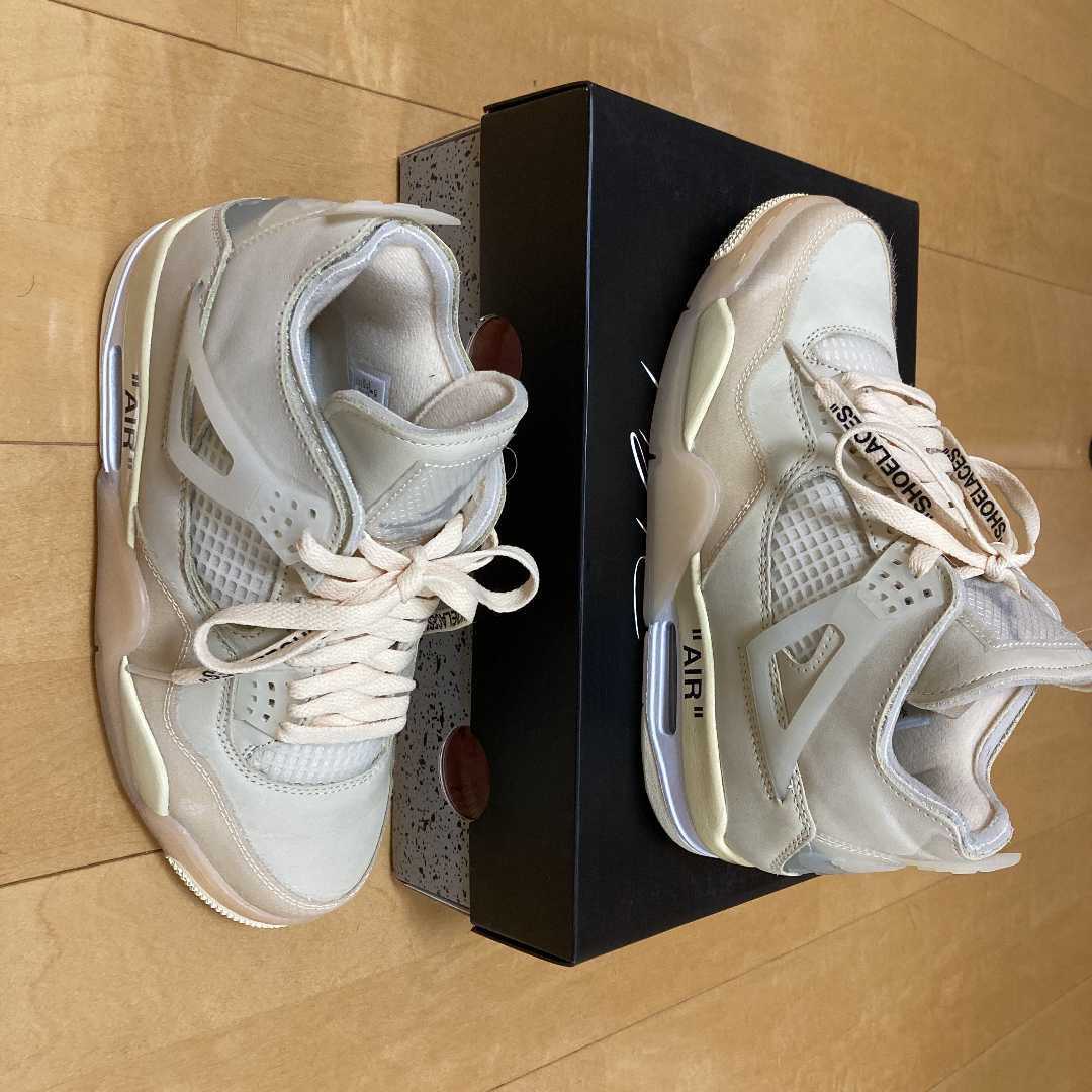 Off-White × Nike Women's Air Jordan 4 SP "Sail"