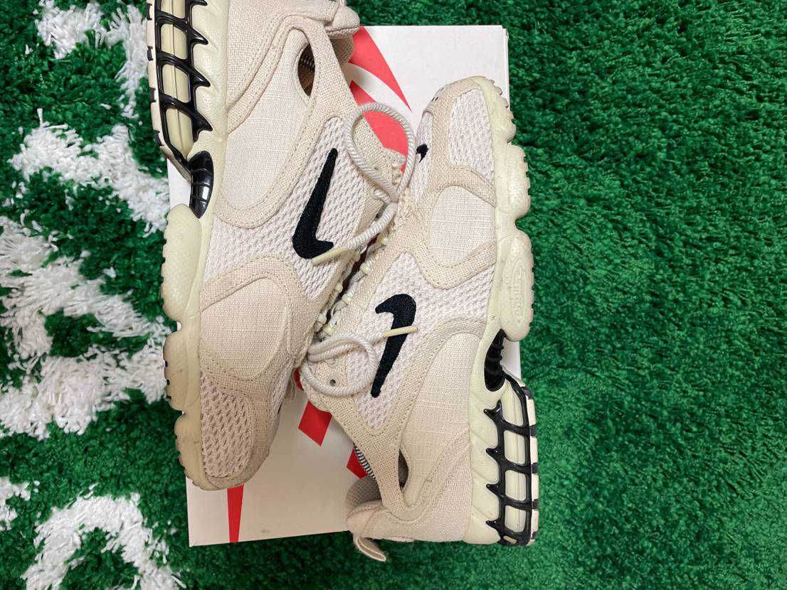 Stussy × Nike Air Zoom Spiridon CG 2 "Fossil/Black"