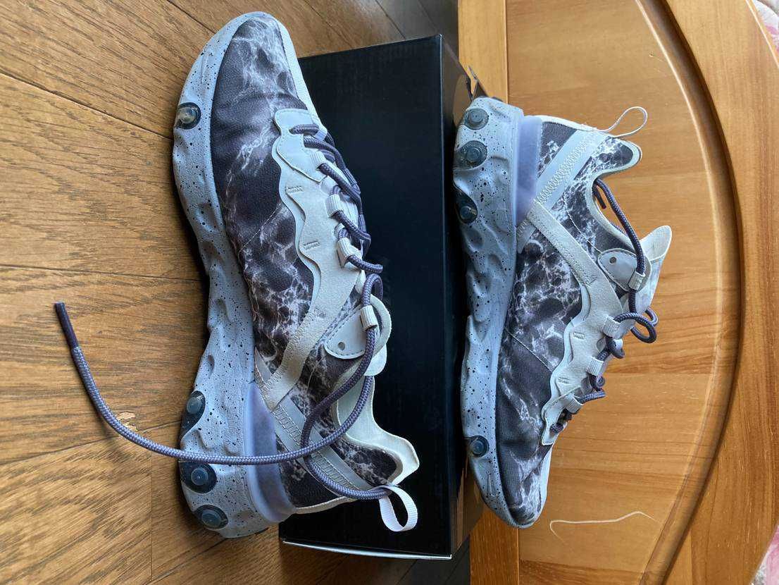 KENDRICK LAMAR×NIKE REACT ELEMENT 55 "PURE PLATINUM/CLEAR-WOLF GREY-BLACK"
