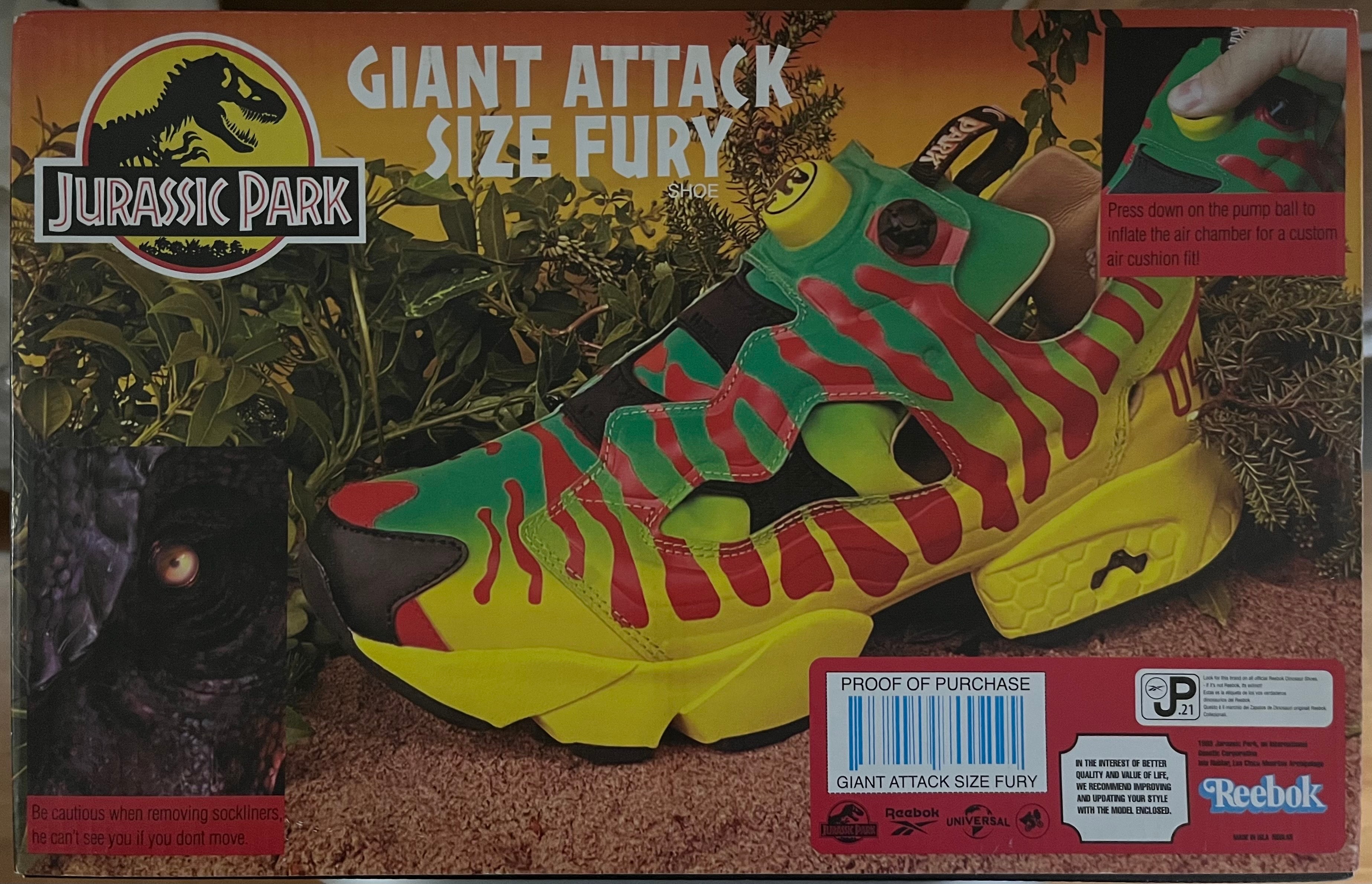 ジュラシックパーク × リーボック クラシック インスタポンプ フューリー "パークジープ"
