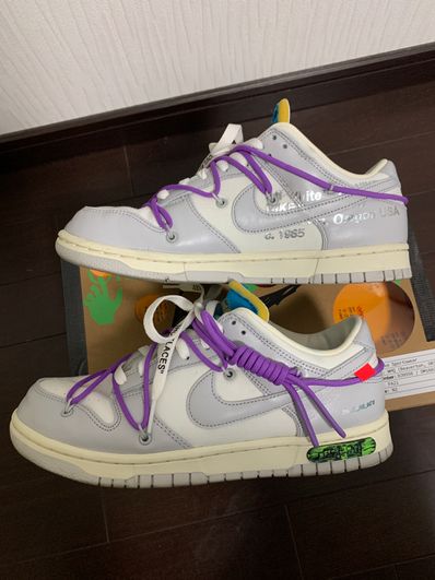 Off-White × Nike Dunk Low "Sail/Neutral Gray"