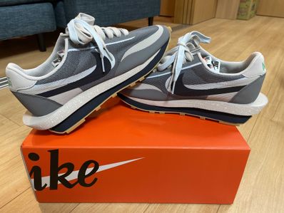 CLOT × Sacai × Nike LD Waffle "Grey Obsidian/Cool Grey"