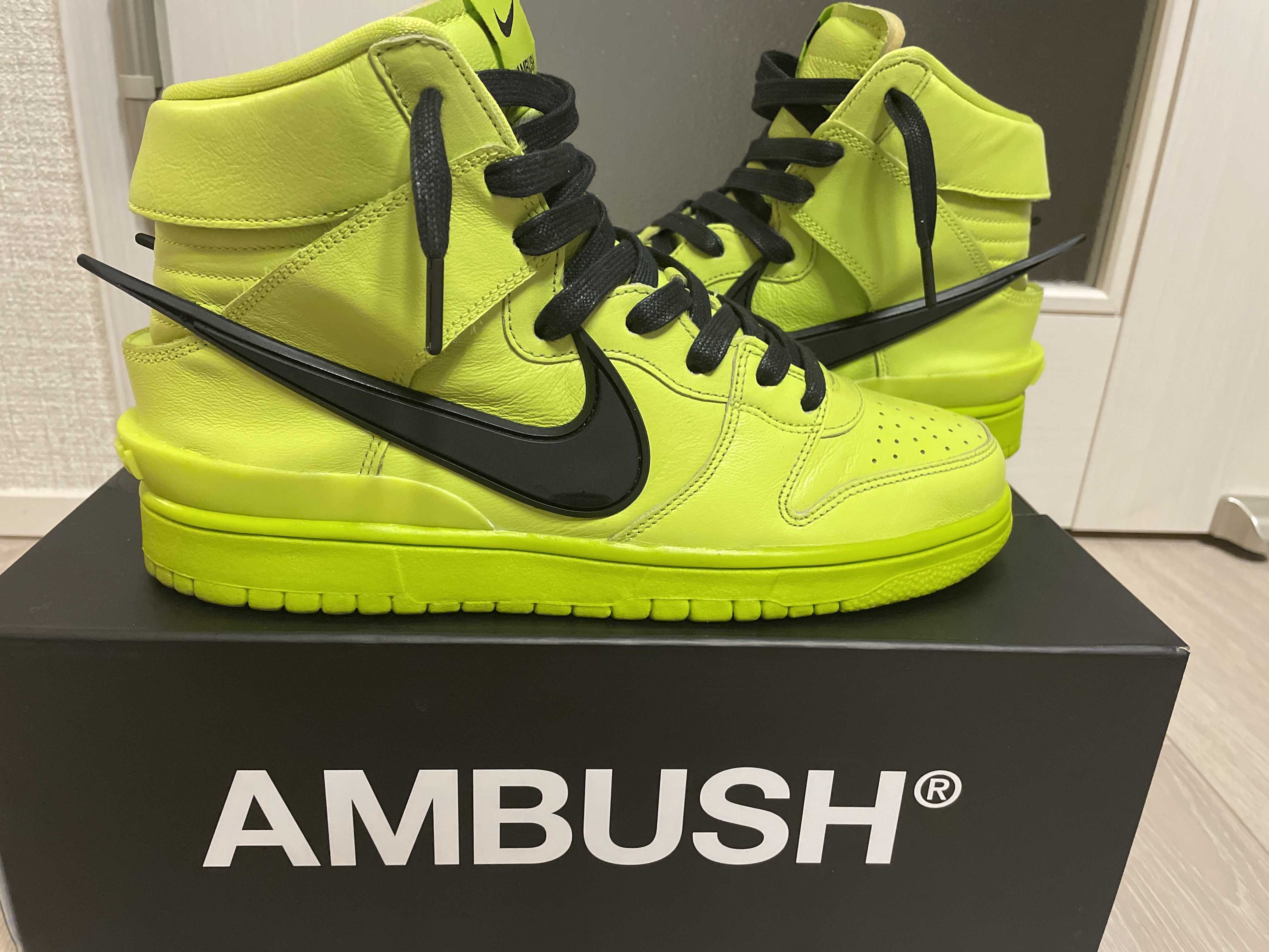 AMBUSH × NIKE DUNK HIGH "FLASH LIME"