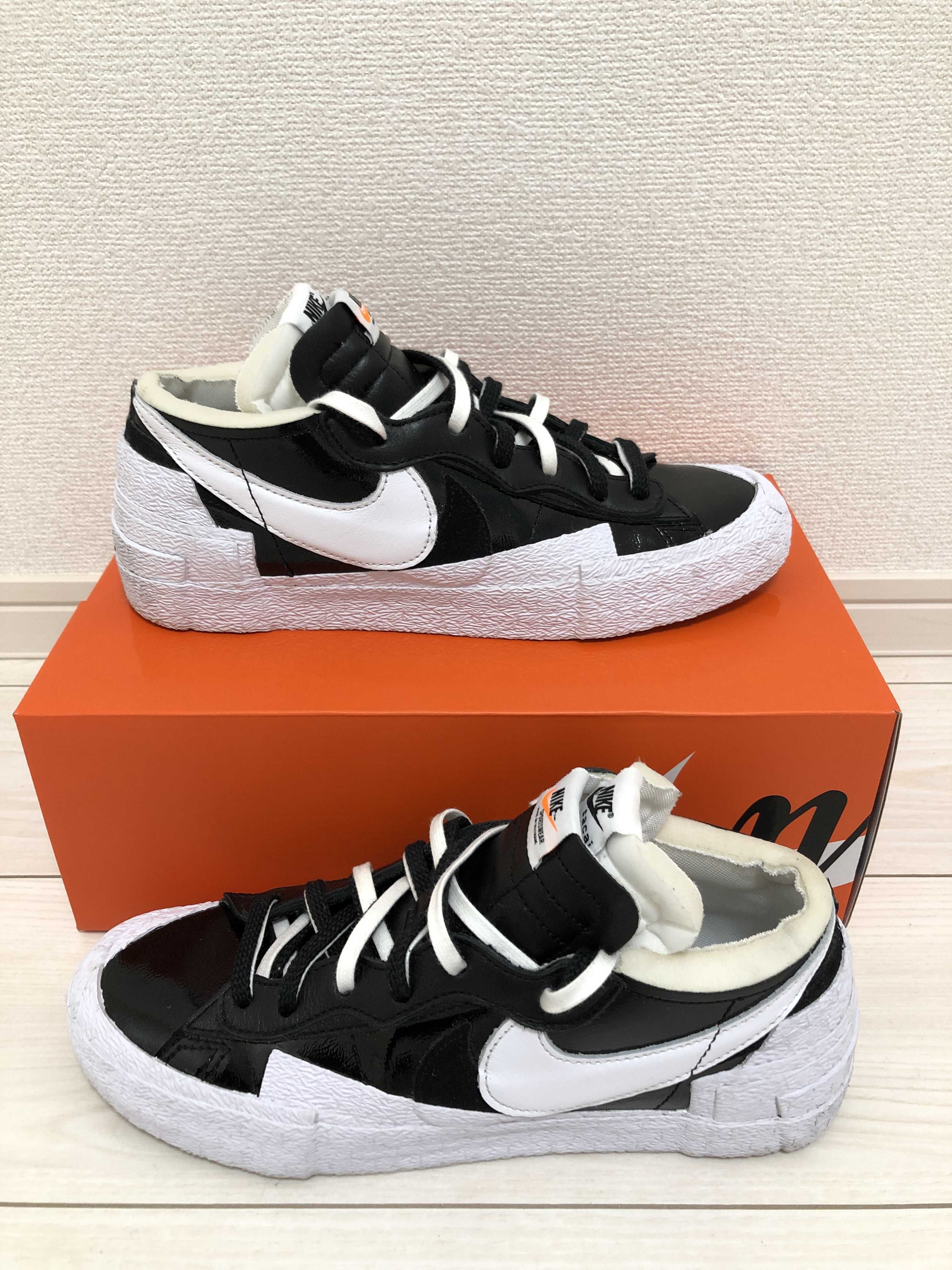 sacai × Nike Blazer Low "Black Patent Leather"