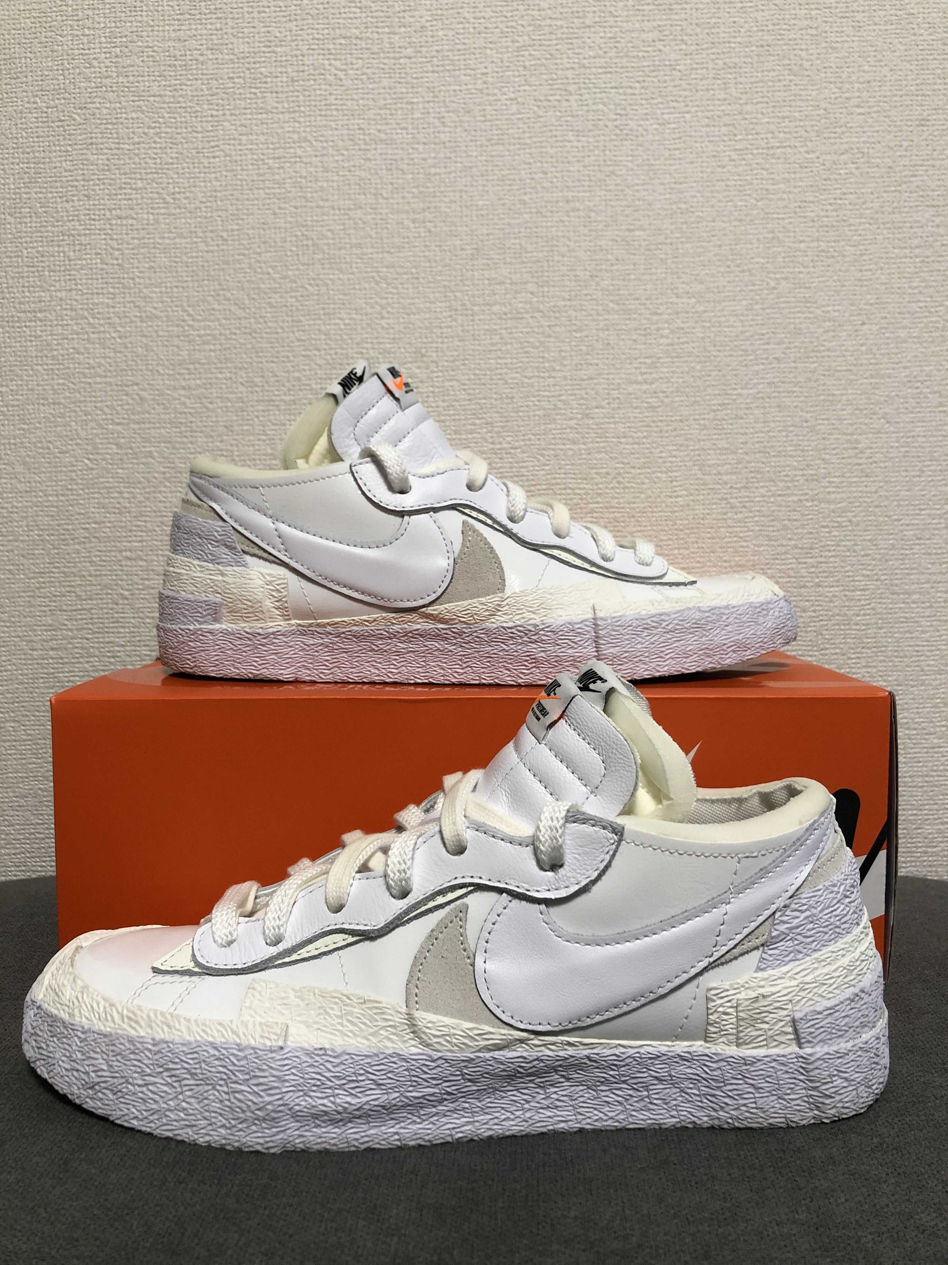 sacai × Nike Blazer Low "White Patent Leather"