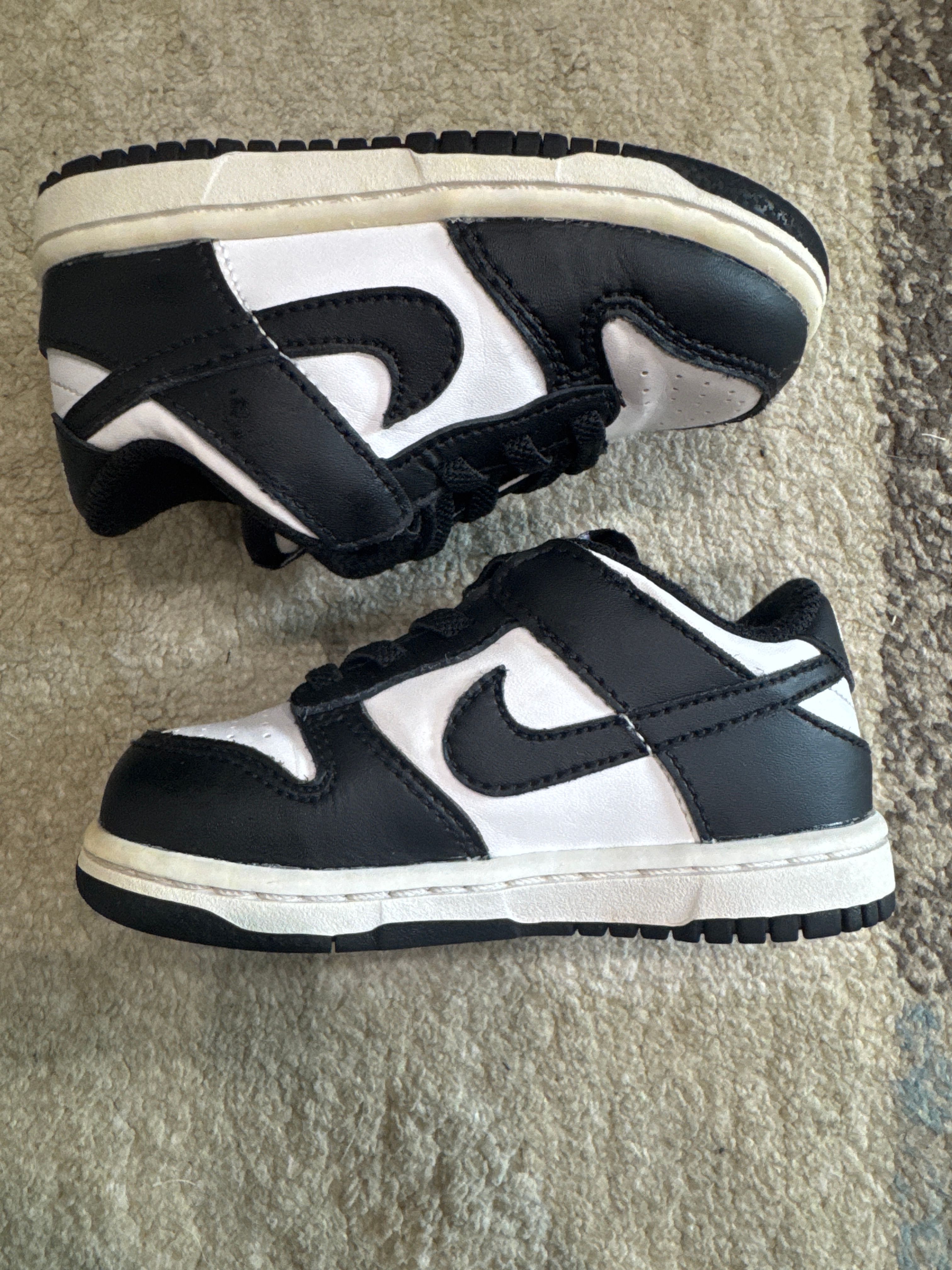 Nike TD Dunk Low "White/Black"