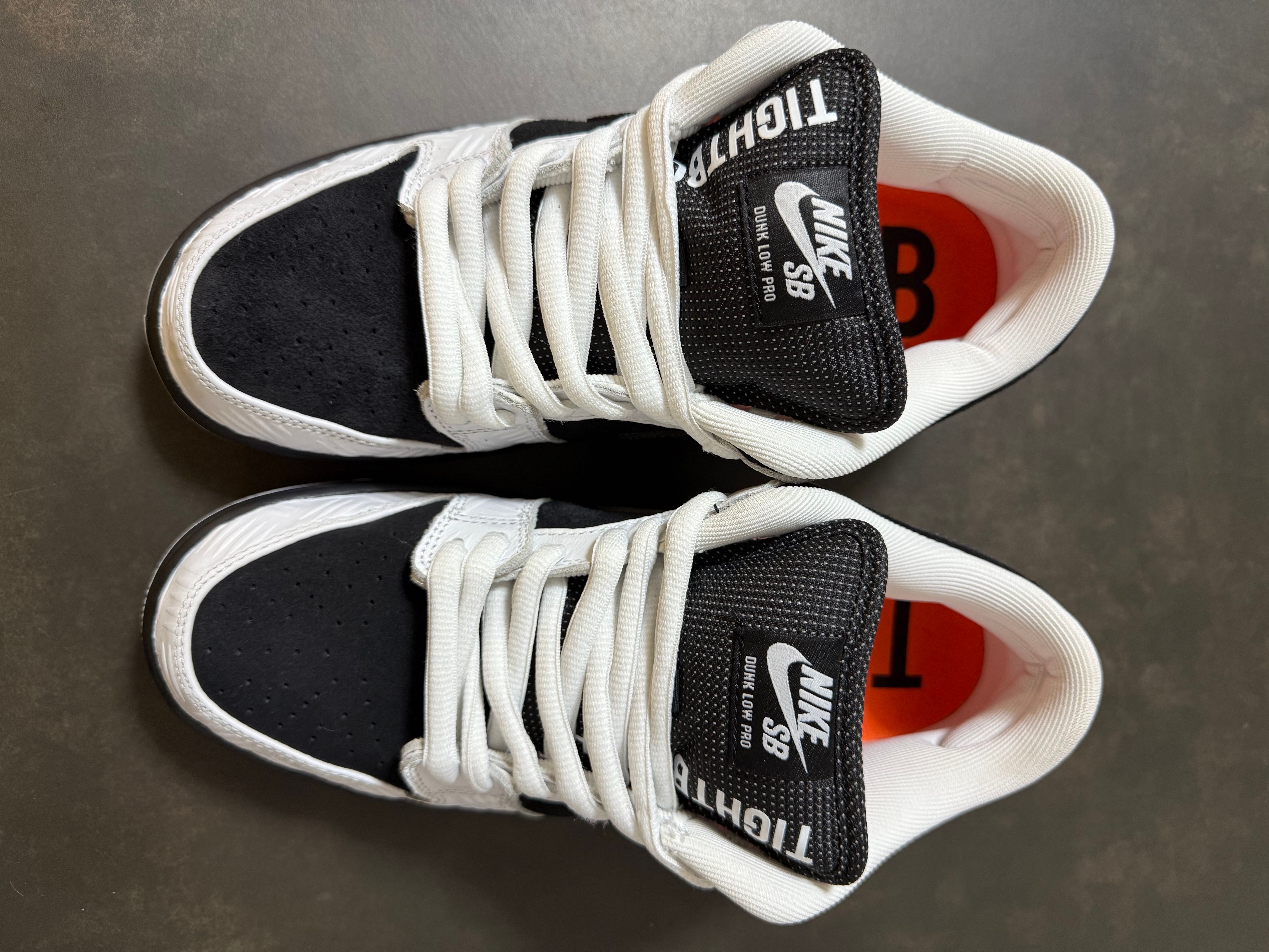 TIGHTBOOTH × Nike SB Dunk Low Pro QS "Black and White"