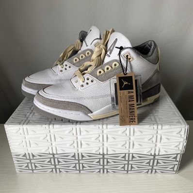 A Ma Maniere × Nike Women's Air Jordan 3 Retro SP "White/Medium Grey Violet Ore"