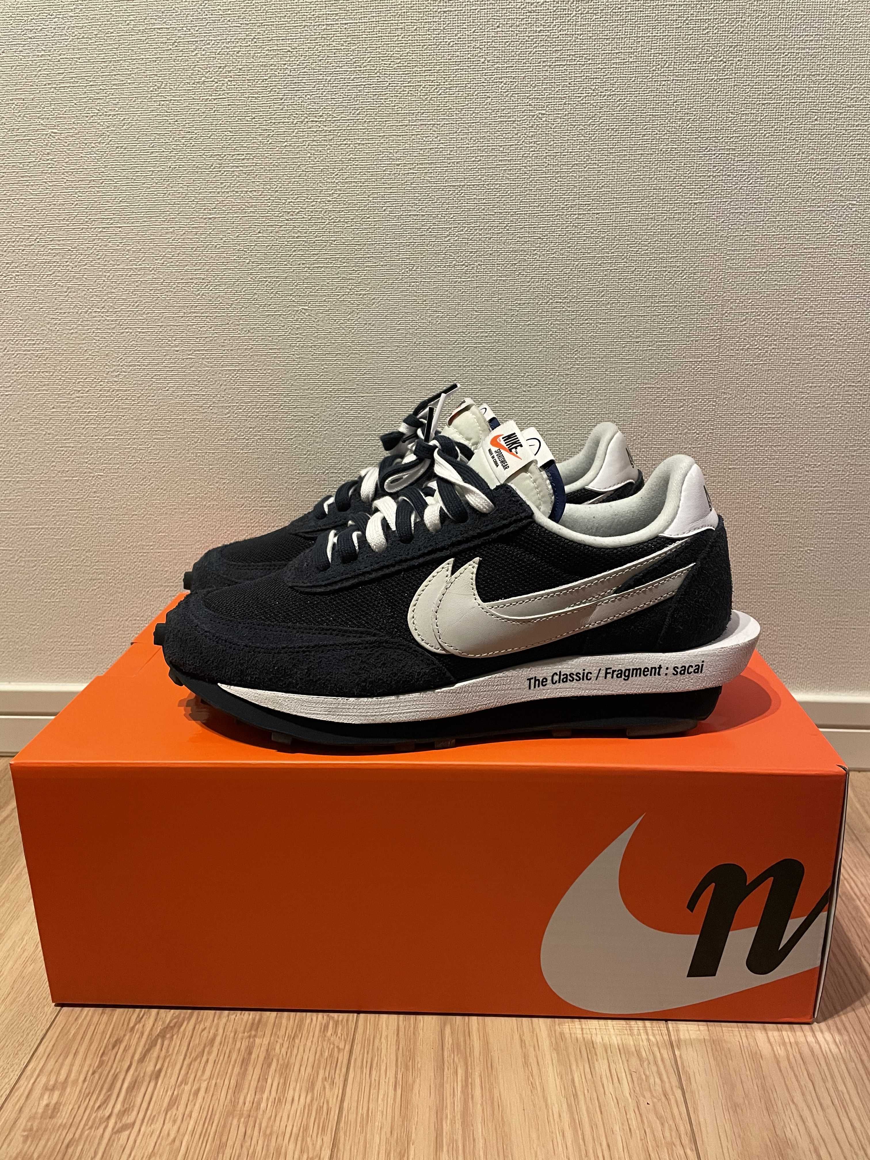 Fragment × sacai × Nike LD Waffle "Blackended Blue"