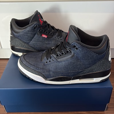 Levi’s × Nike Air Jordan 3 Retro SP "Indigo and Gym Red" (LEVI'S Tab)