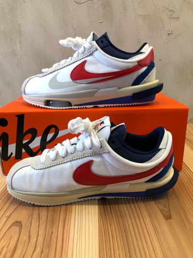 sacai × Nike Zoom Cortez "White and University Red"