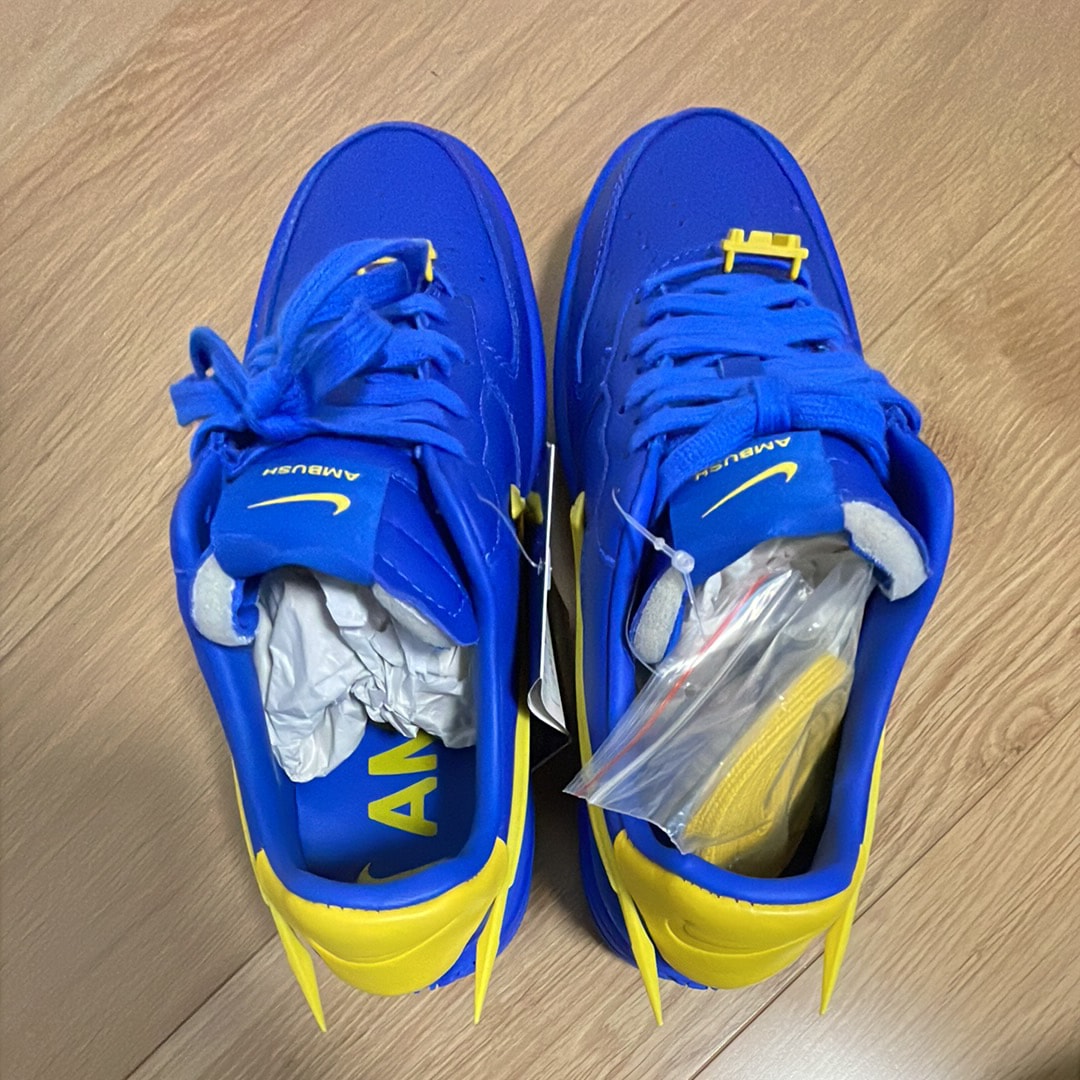 AMBUSH × Nike Air Force 1 Low "Game Royal and Vivid Sulfur"