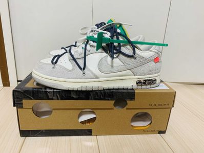 Off-White × Nike Dunk Low "Sail/Neutral Grey/Gridiron"