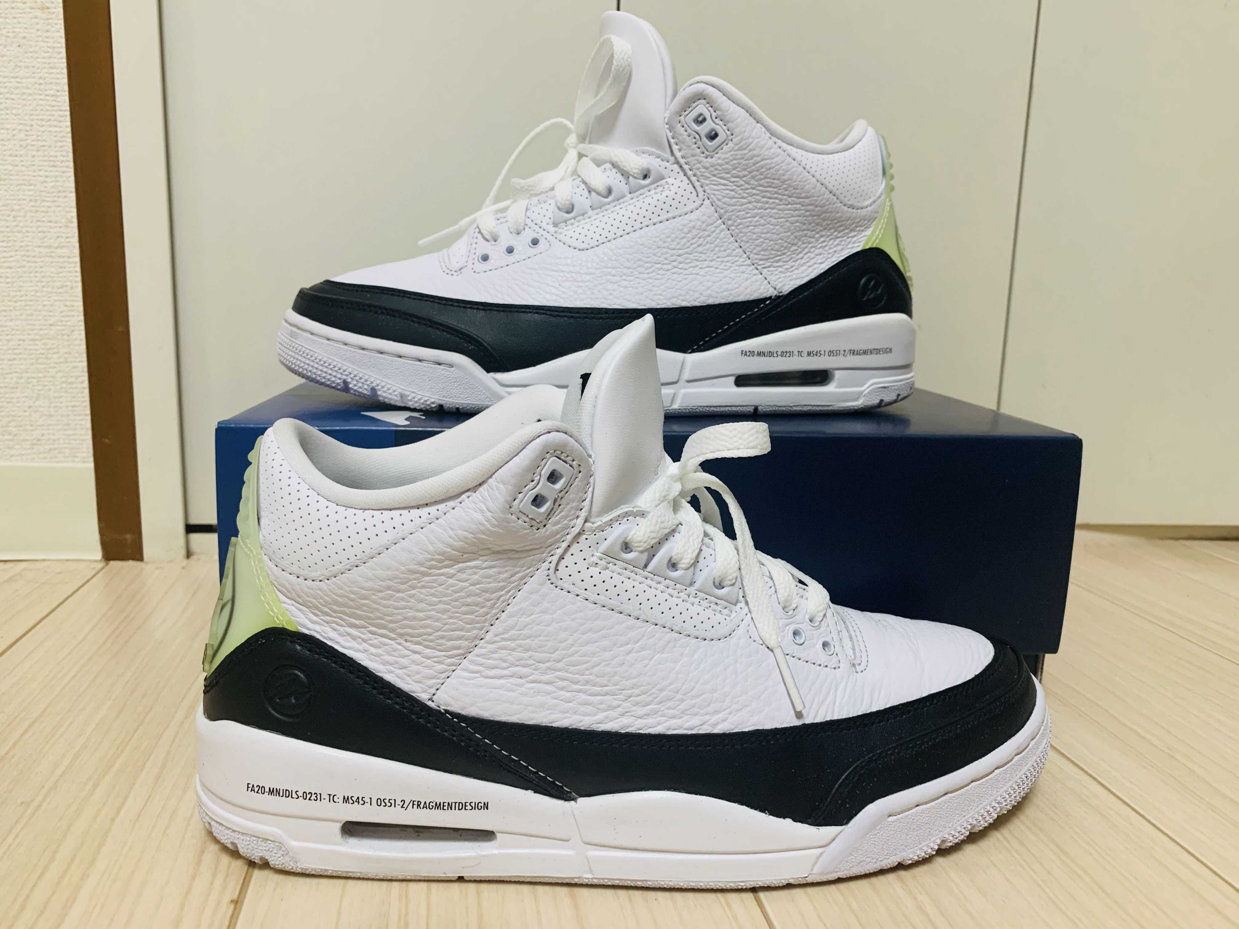 Fragment × Nike Air Jordan 3 "White/Black"