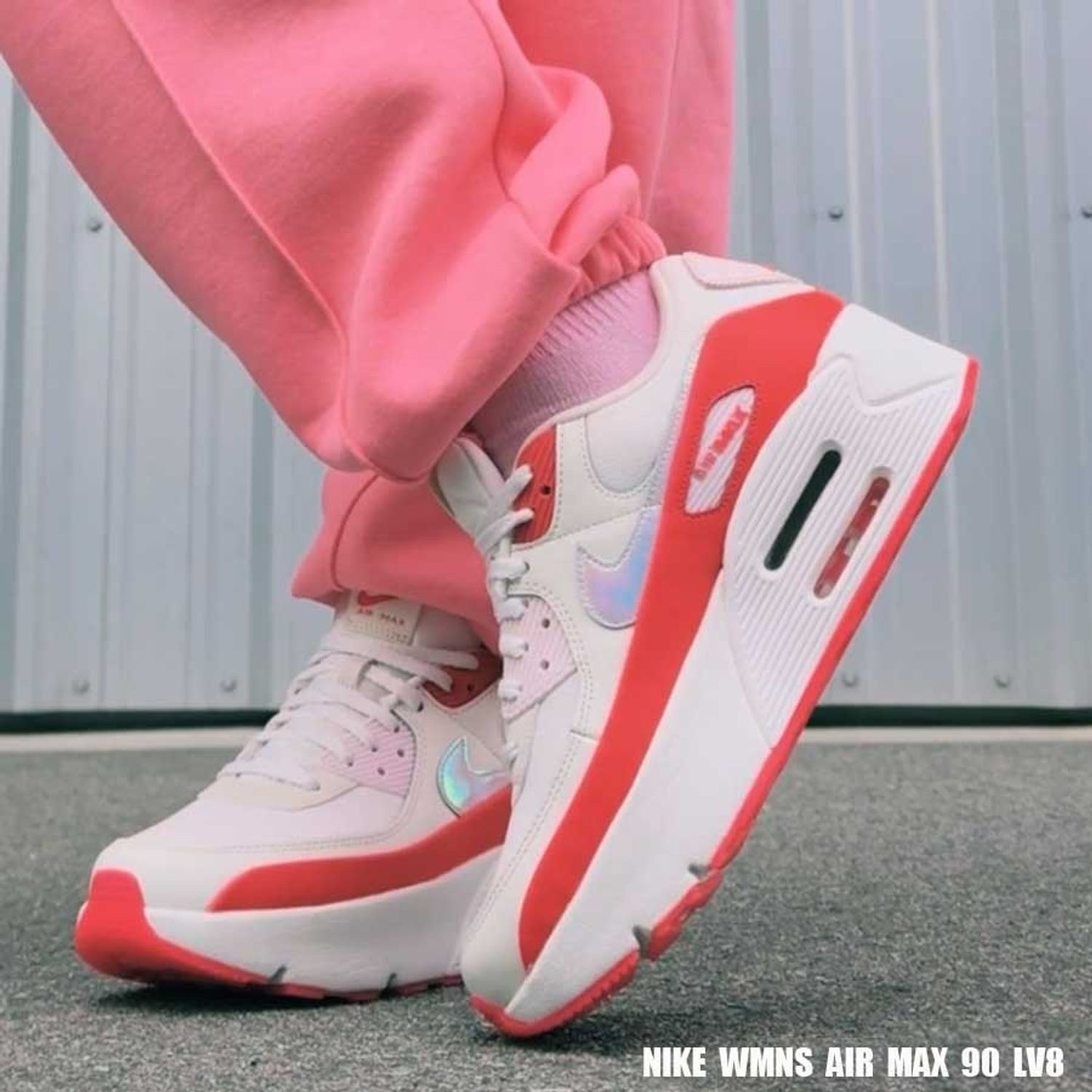 Nike Women's Air Max 90 LV8 "Voile/Rouge/Rose"