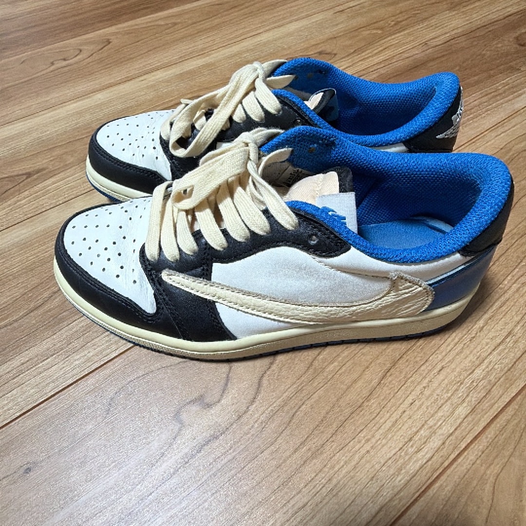 Travis Scott × fragment design × Nike Air Jordan 1 Low OG SP "Military Blue"