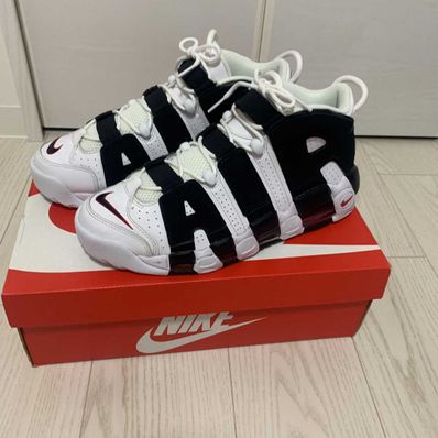 NIKE AIR MORE UPTEMPO "WHITE/BLACK/UNIVERSITY RED"(2020)