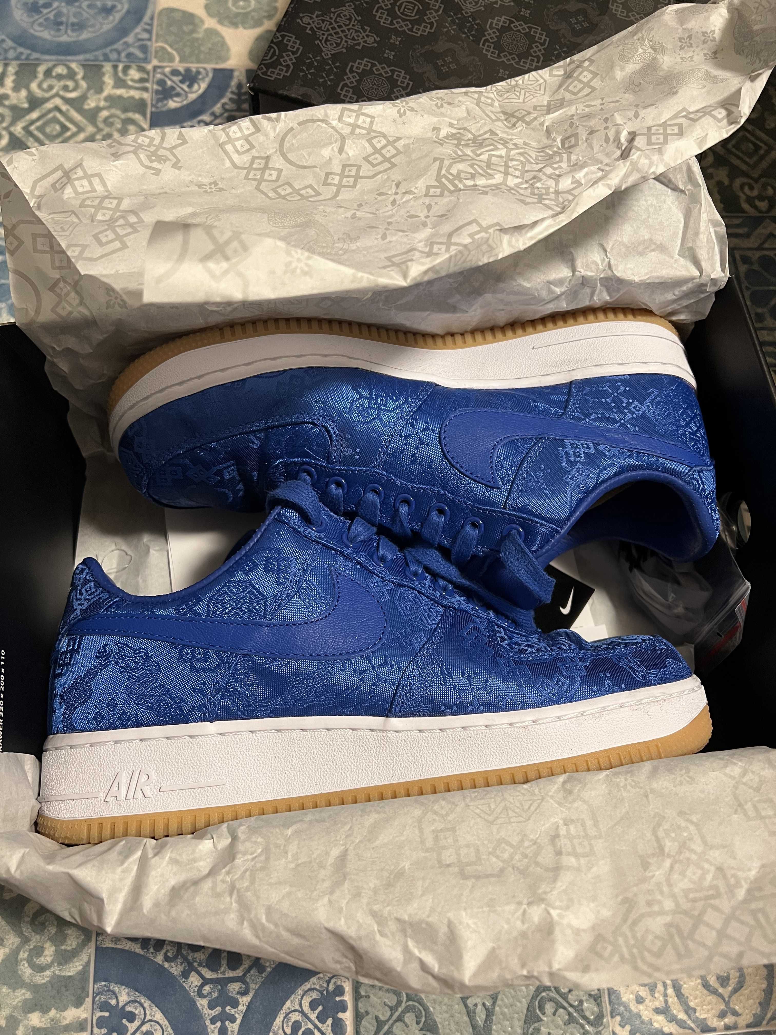 CLOT × Nike Air Force 1 Low "Blue"