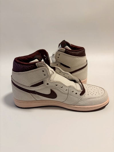 A Ma Maniere × Nike Air Jordan 1 Retro High OG "Sail and Burgundy"