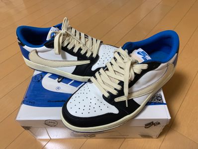 Travis Scott × fragment design × Nike Air Jordan 1 Low OG SP "Military Blue"