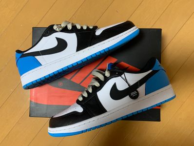Nike Air Jordan 1 Low OG "Black and Dark Powder Blue/UNC"