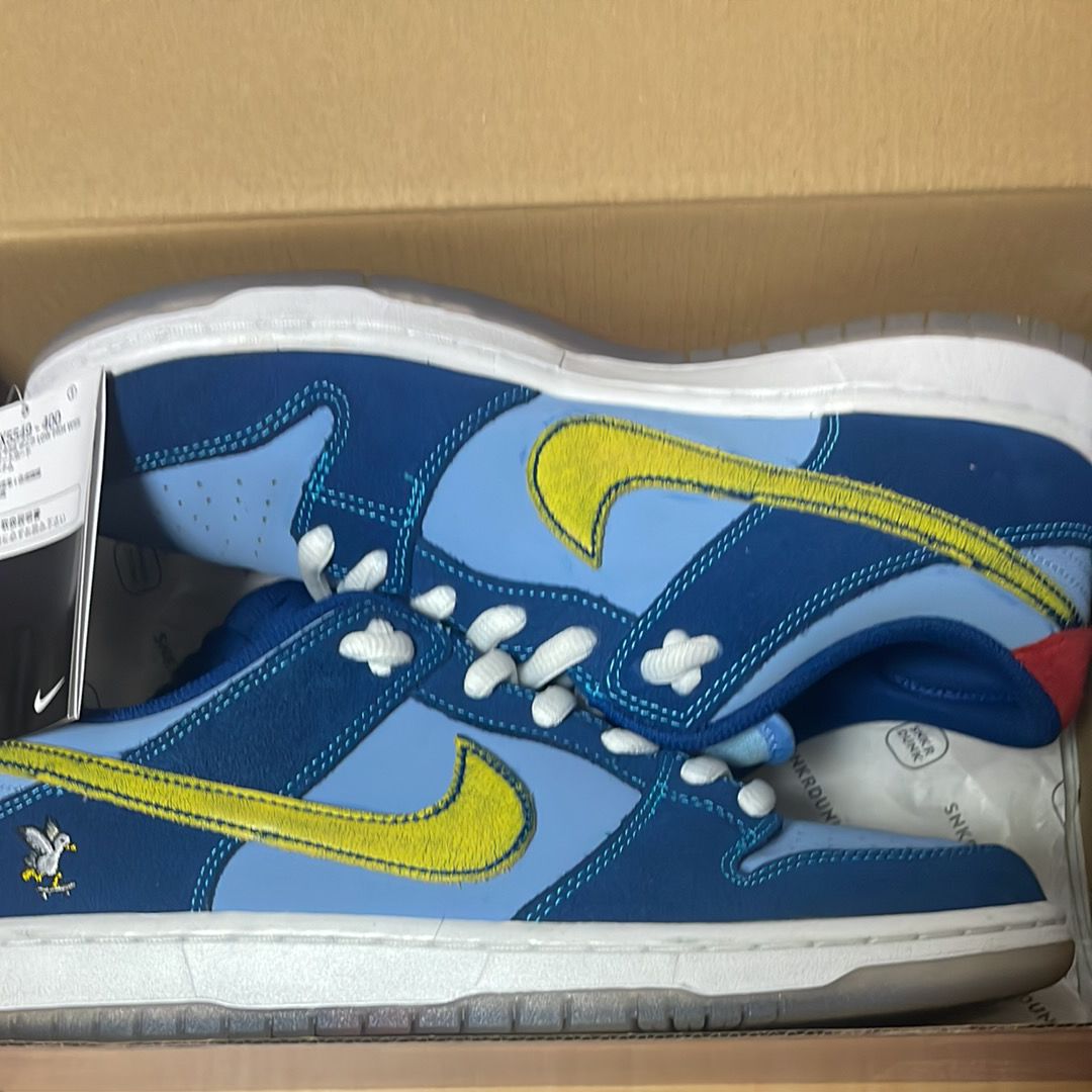 Why So Sad? × Nike SB Dunk Low "Coastal Blue/Speed Yellow-University Red"