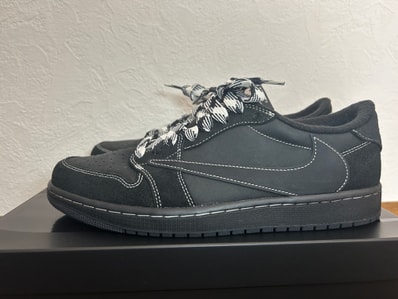 Travis Scott × Nike Air Jordan 1 Low OG SP "Black Phantom"