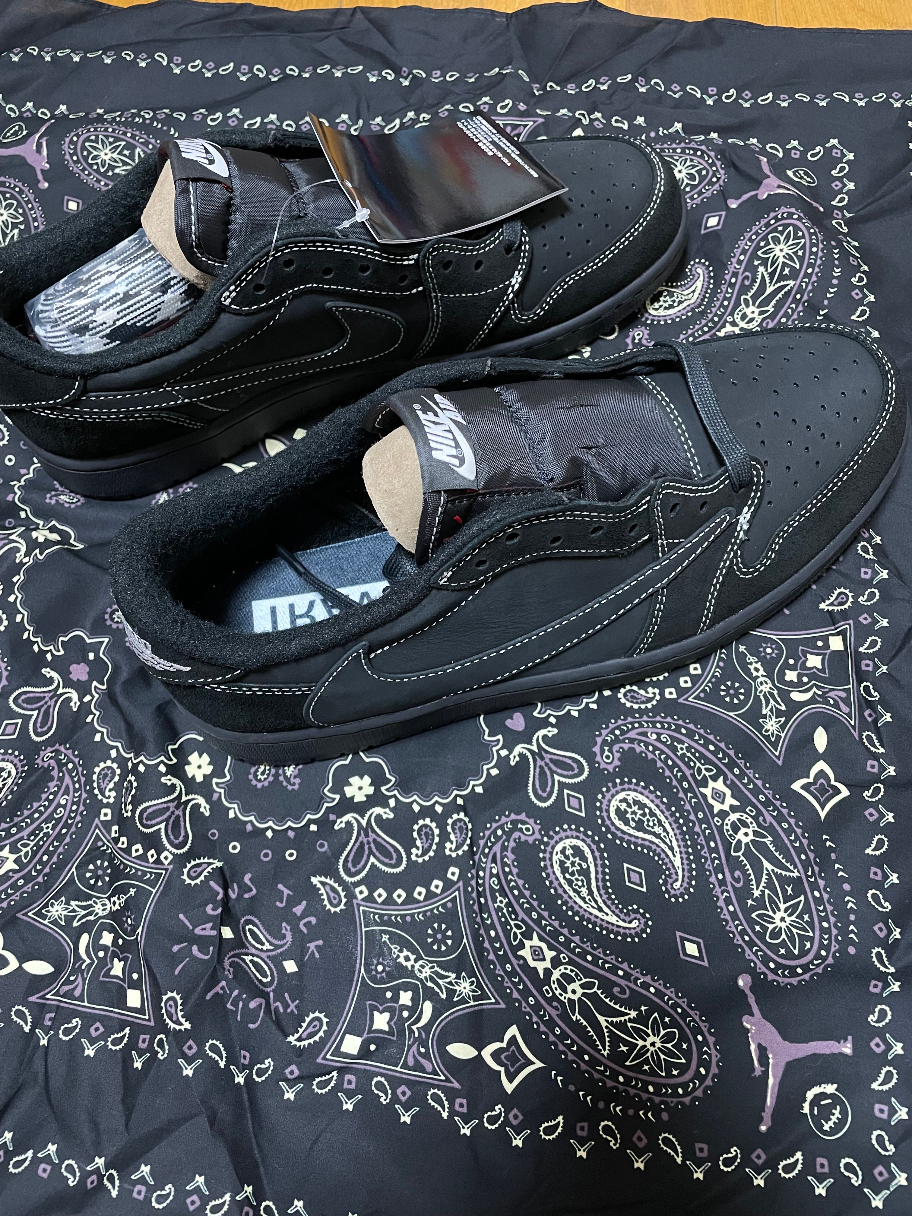 Travis Scott × Nike Air Jordan 1 Low OG SP "Black Phantom"