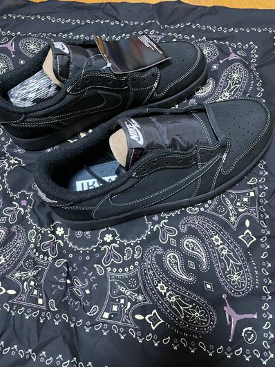 Travis Scott × Nike Air Jordan 1 Low OG SP "Black Phantom"