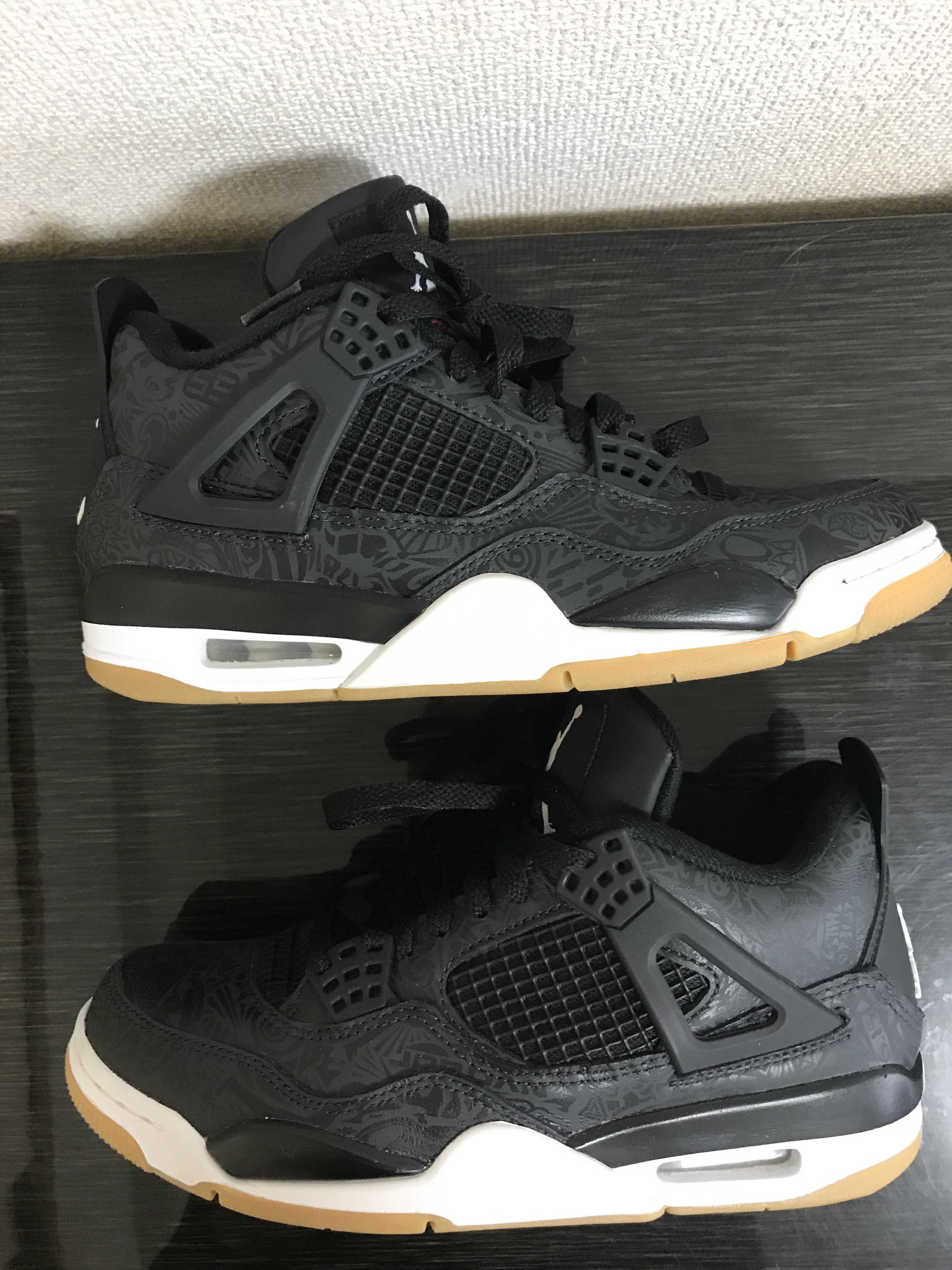 Nike Air Jordan 4 Retro "Laser Black/Gum"