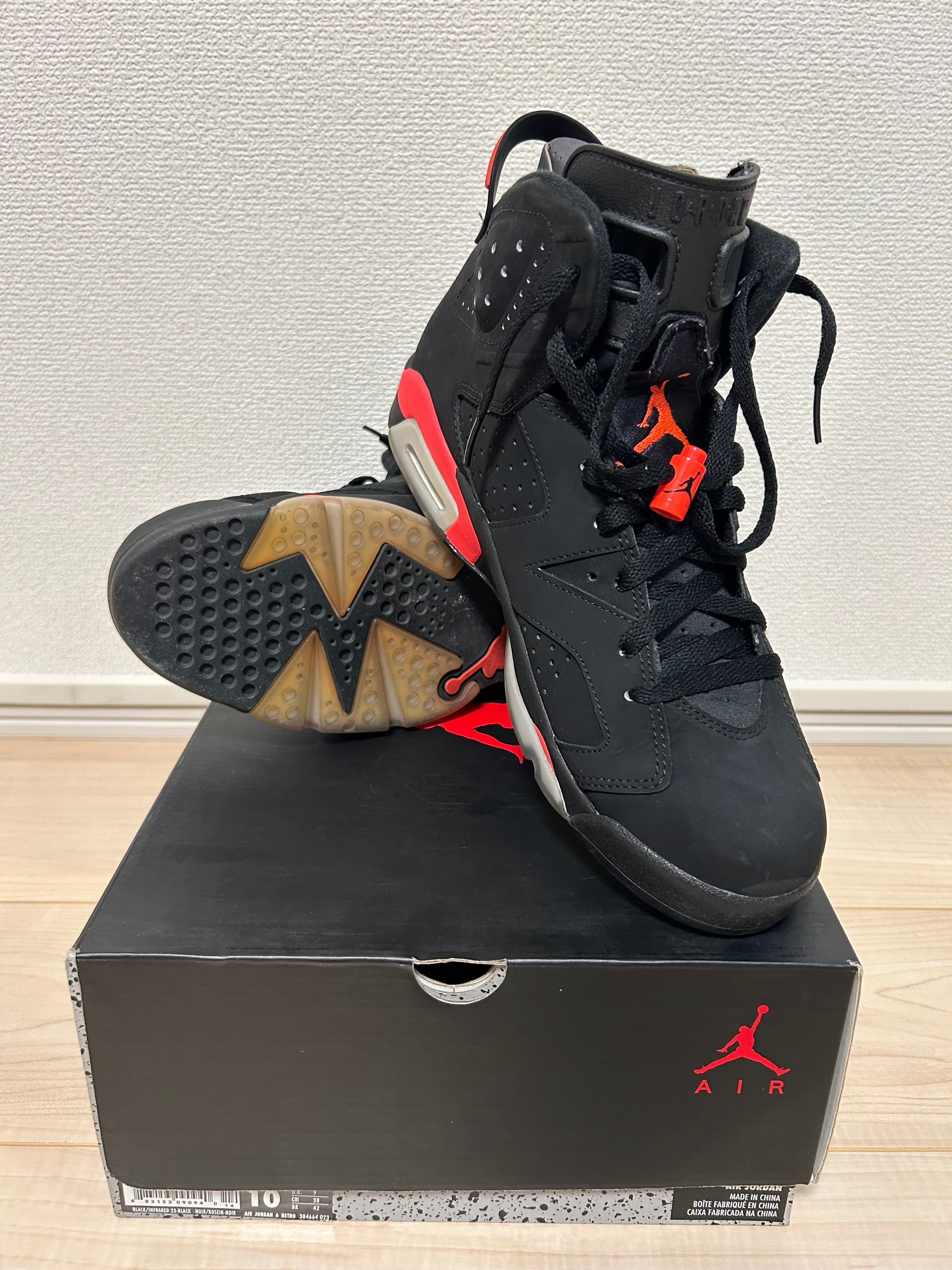 ナイキ エアジョーダン6 レトロ "インフラレッド ブラック" (2014)