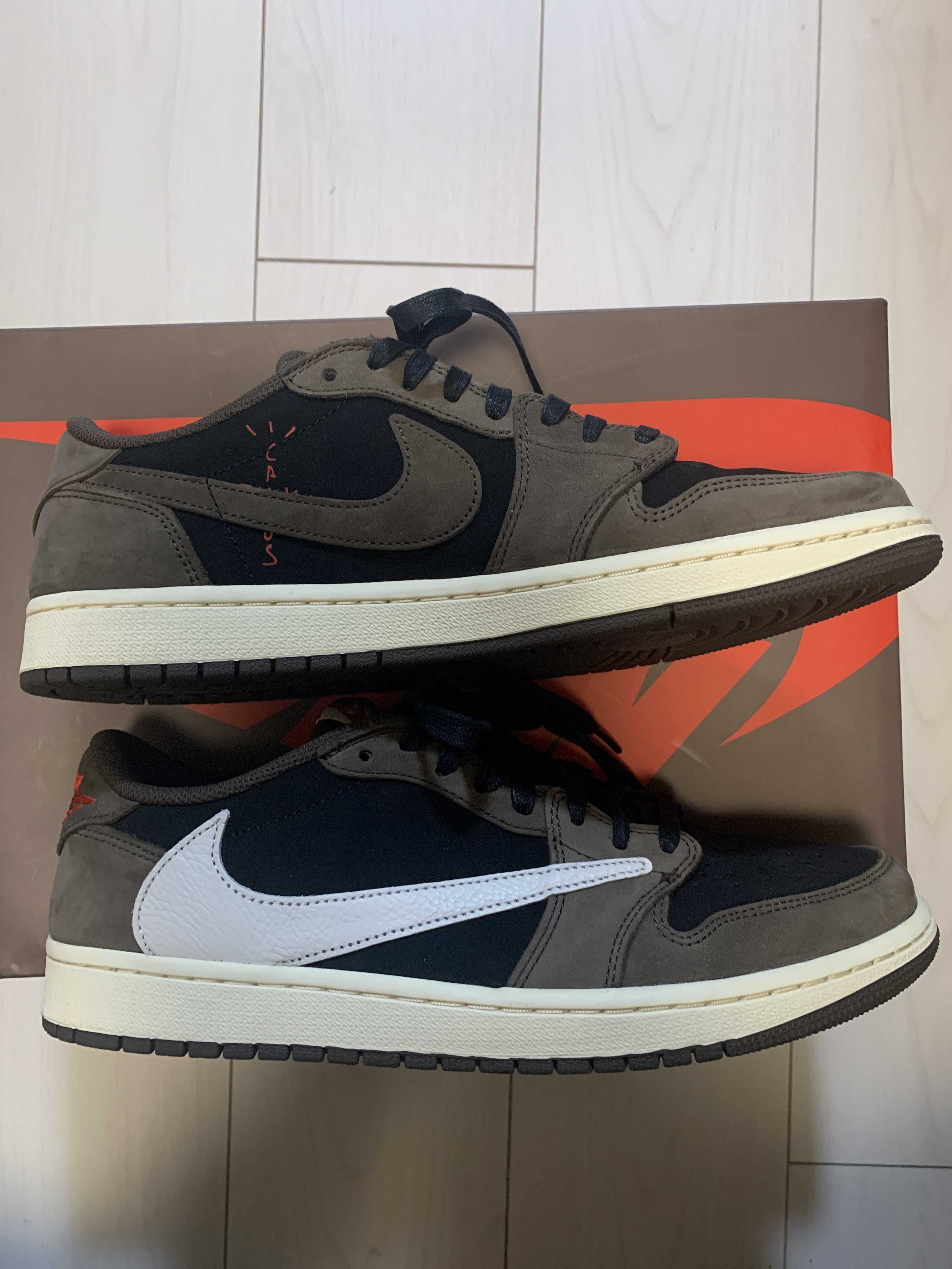 Travis Scott × Nike Air Jordan 1 Low OG SP-T "Black/Dark Mocha"