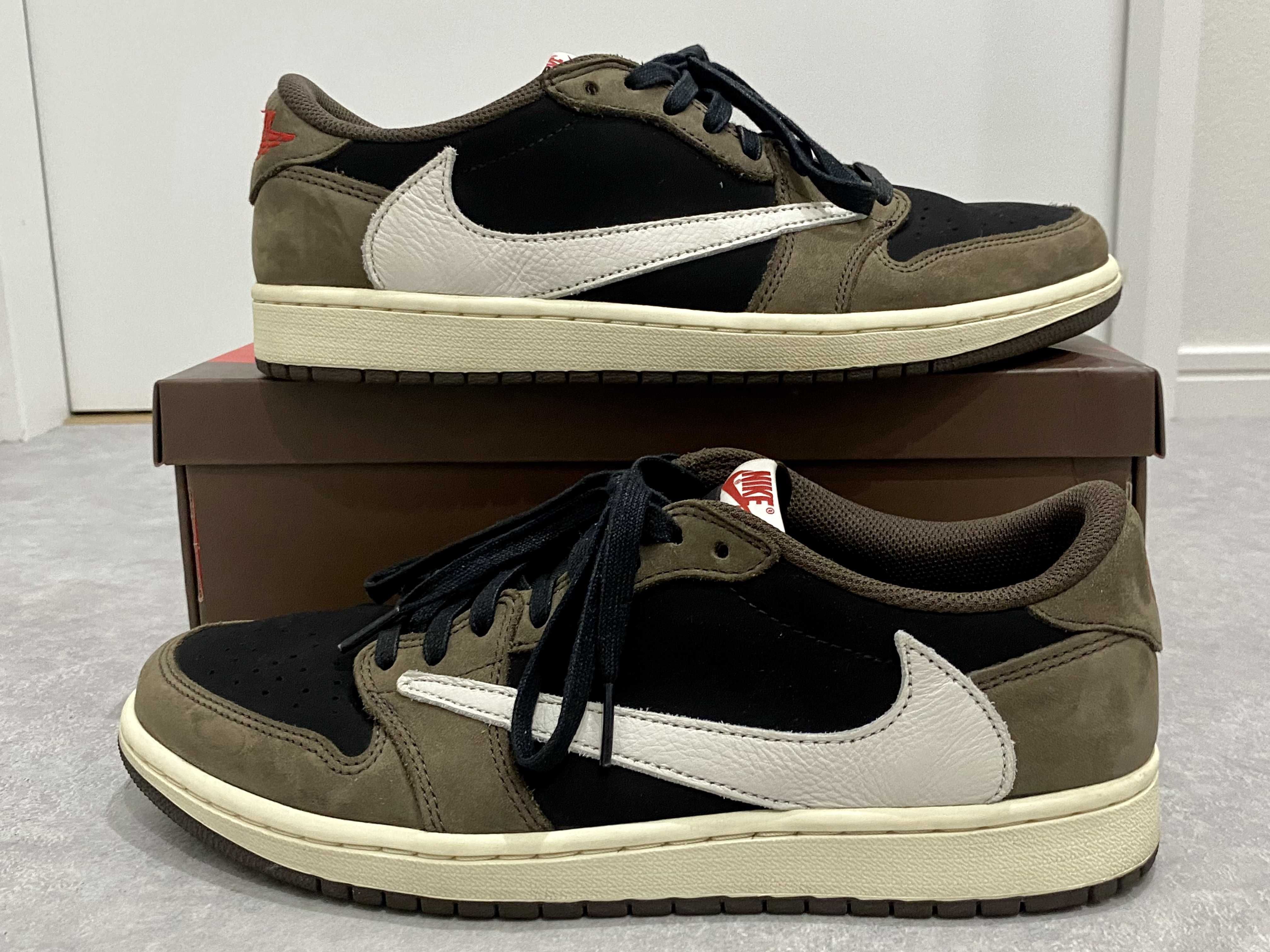 Travis Scott × Nike Air Jordan 1 Low OG SP-T "Black/Dark Mocha"
