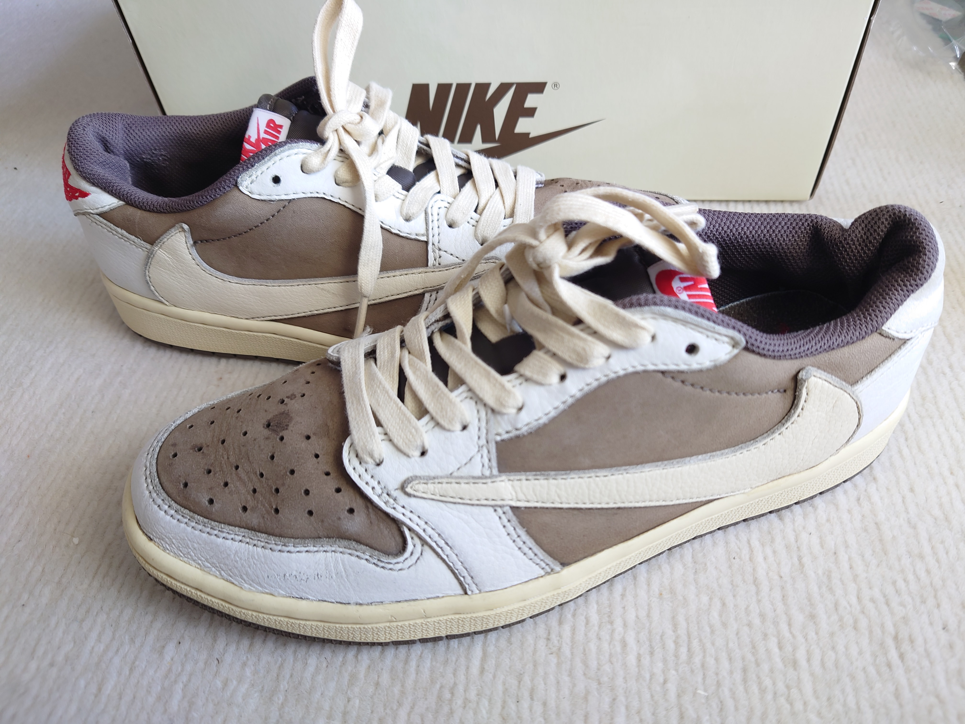 Travis Scott × Nike Air Jordan 1 Low OG SP "Reverse Mocha/Sail and Ridgerock"