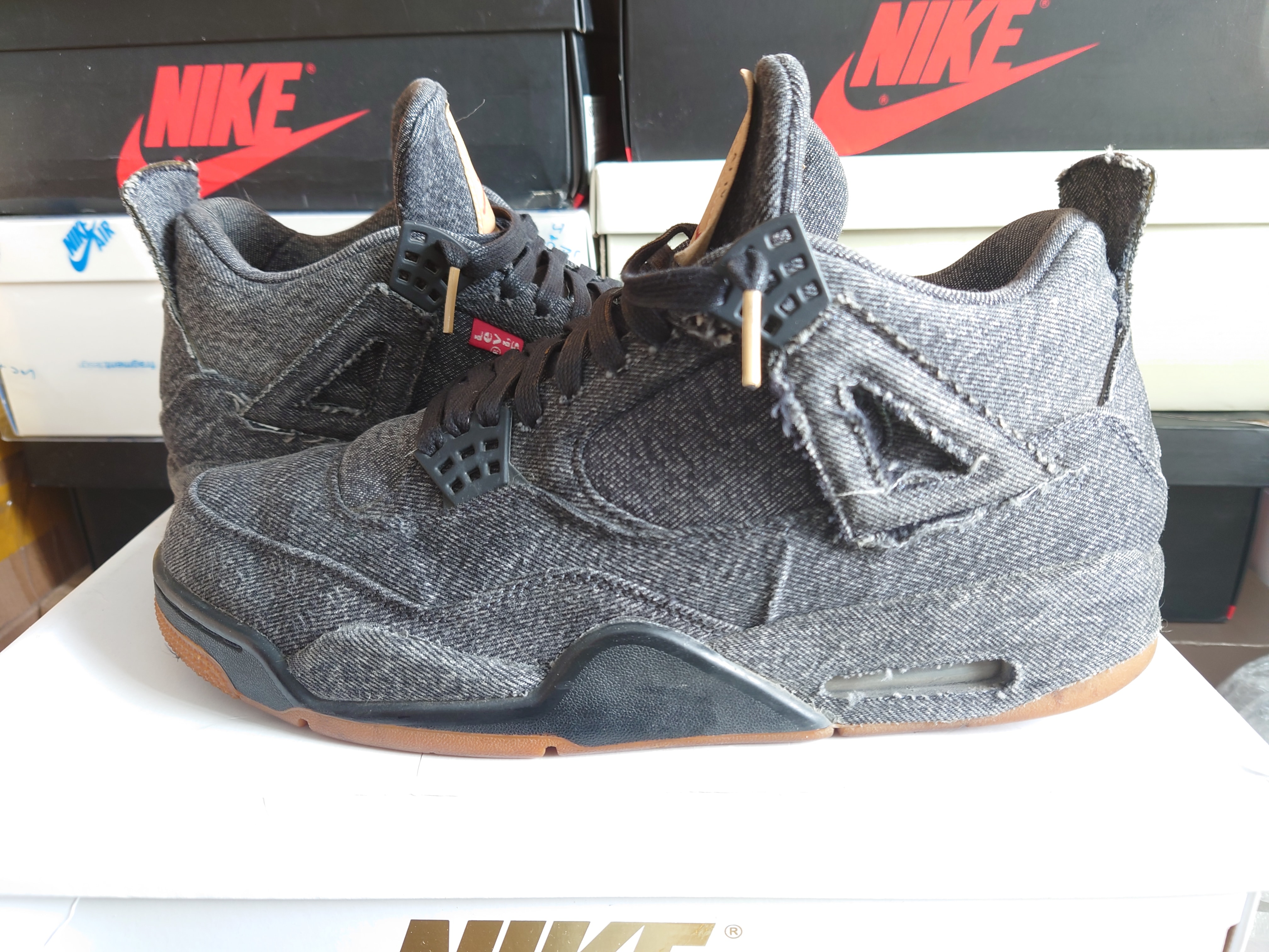 Nike AirJordan4 Levi's Black ®︎Tag 27.5cm Nike × Levi's Air