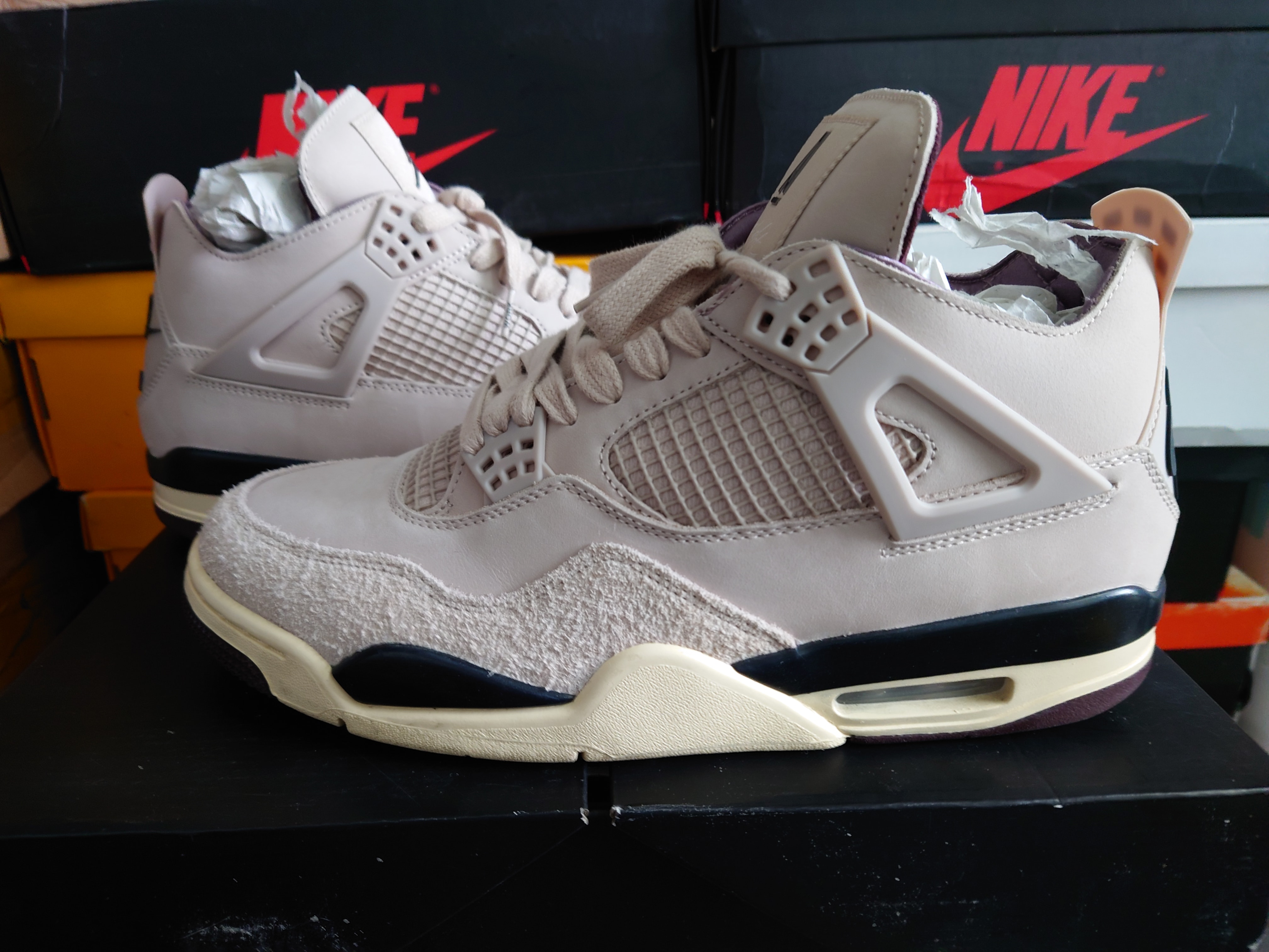 A Ma Maniere × Nike Women's Air Jordan 4 Retro OG SP "Fossil Stone/WYWS"