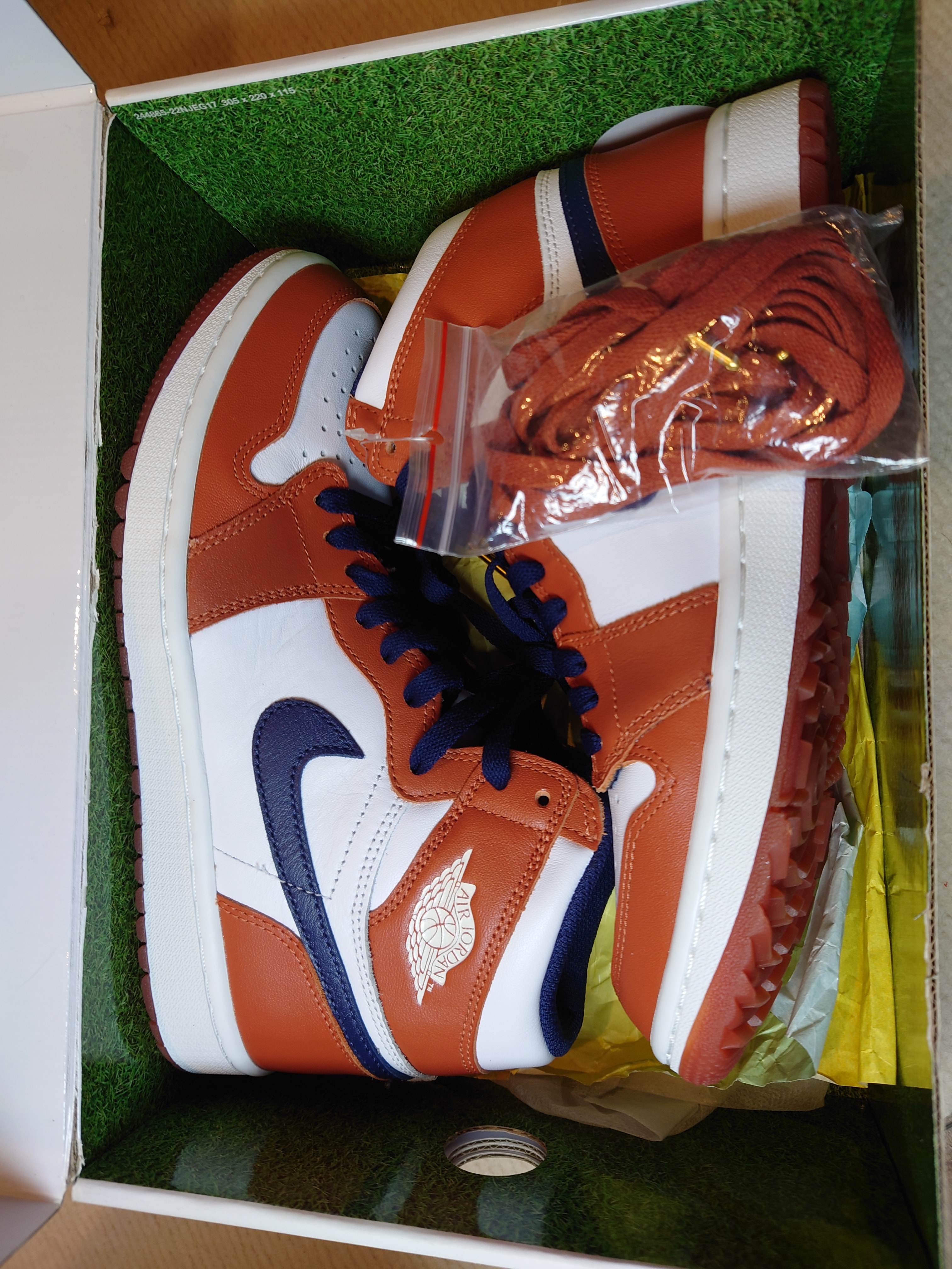 Eastside Golf × Nike Air Jordan 1 High Golf "Burnt Sunrise/Midnight Navy"