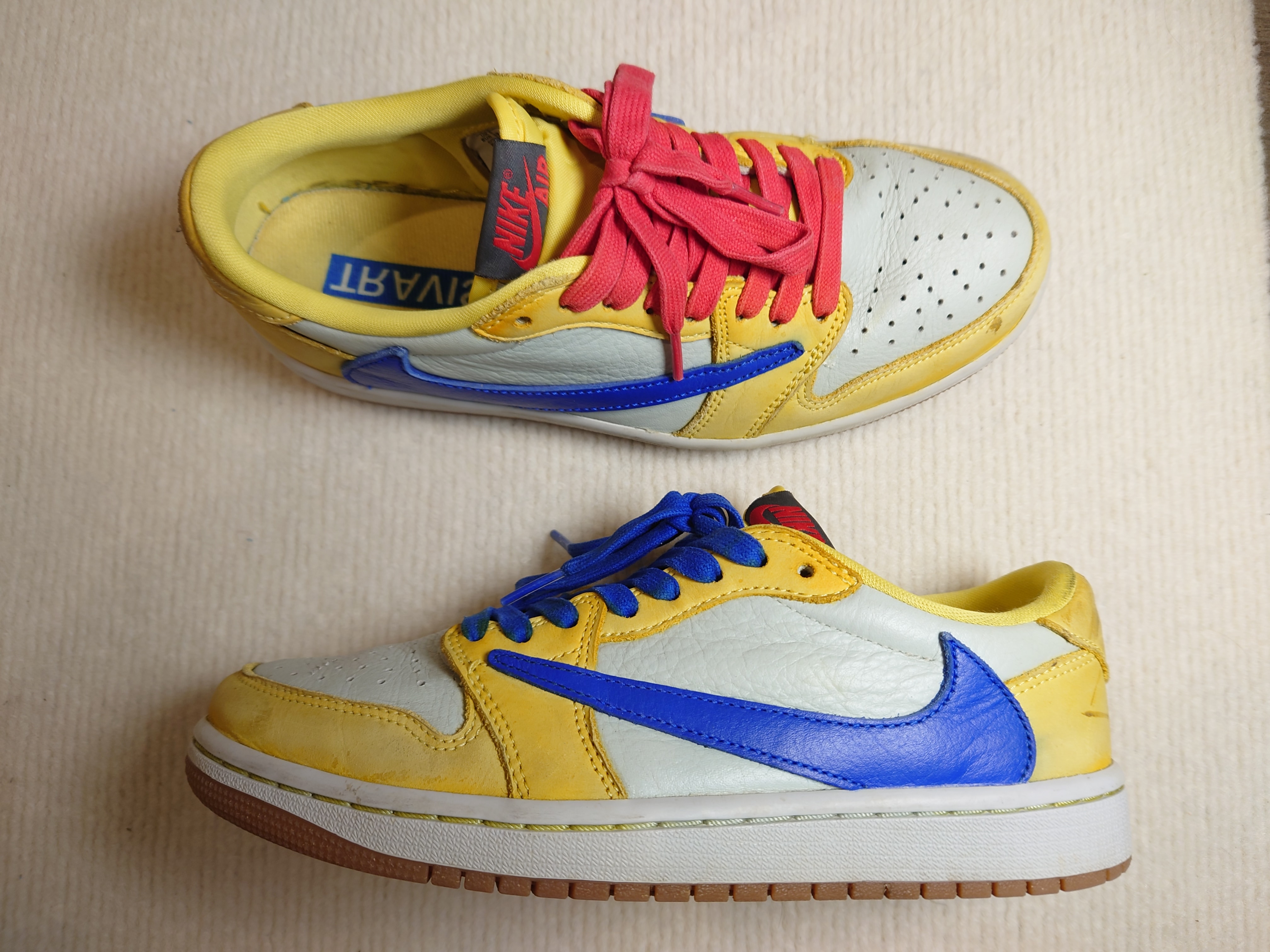Travis Scott × Nike Women's Air Jordan 1 Retro Low OG "Canary"