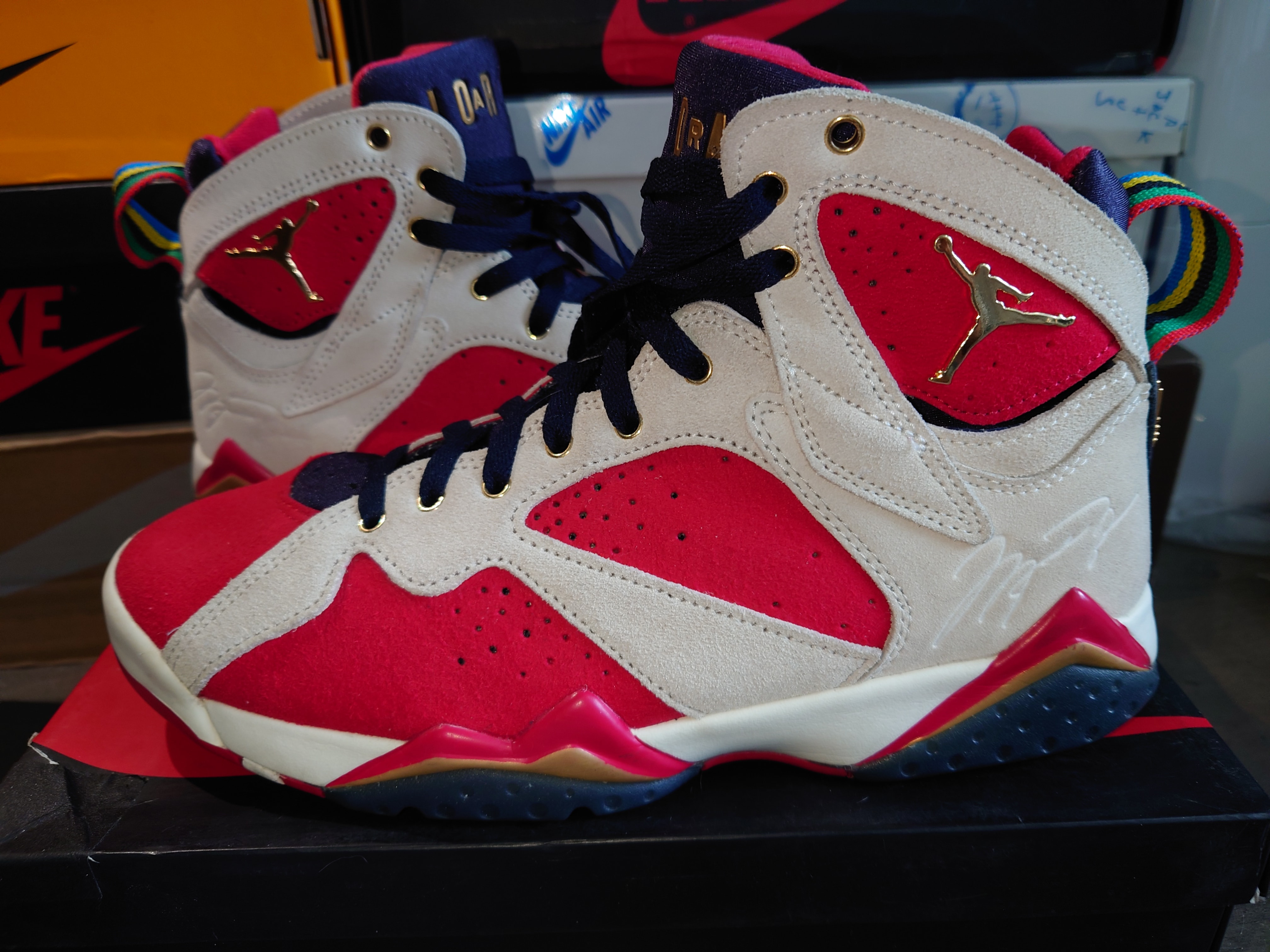 Trophy Room × Nike Air Jordan 7 "True Red and Obsidian"