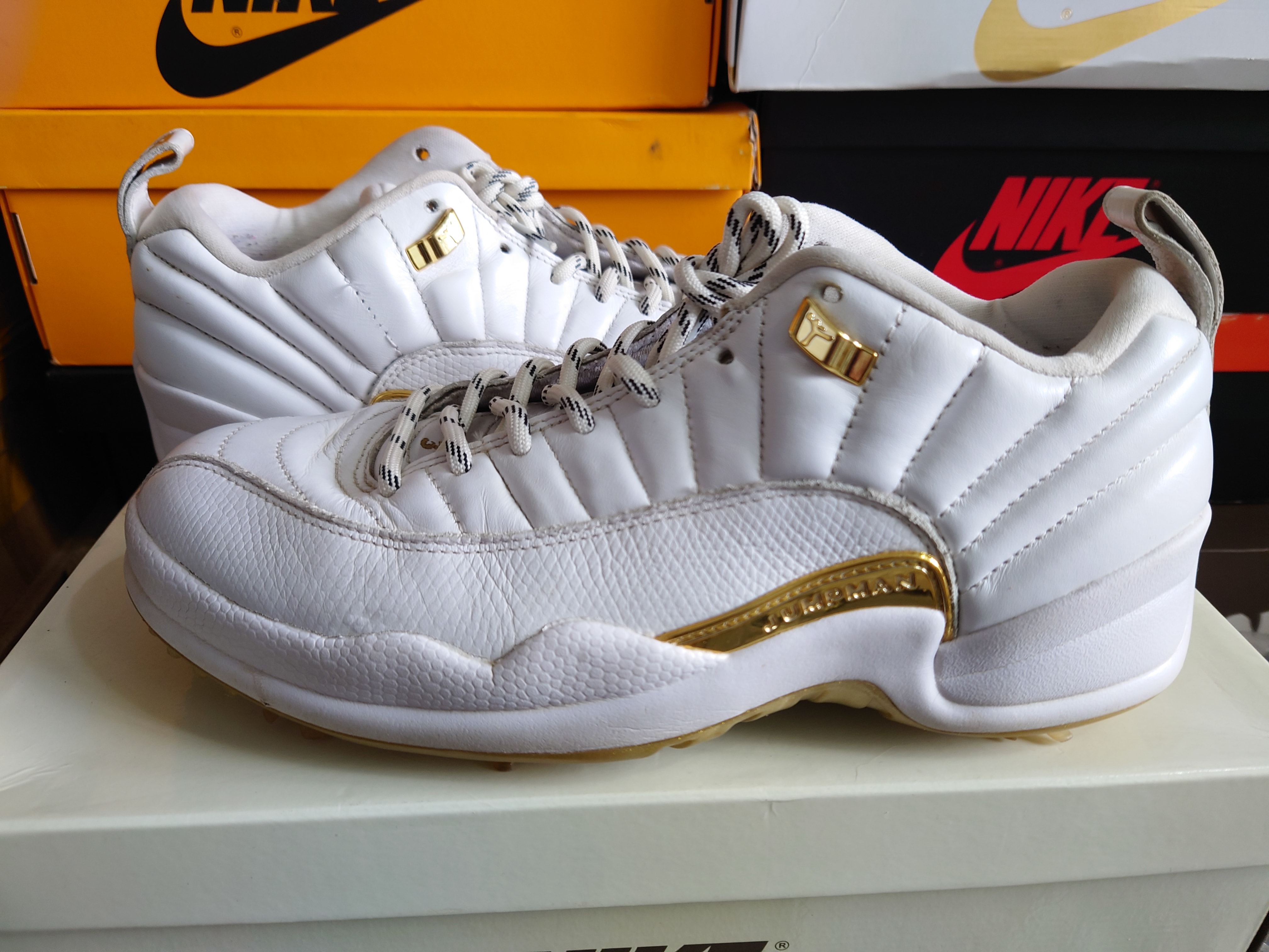 Nike Air Jordan 12 Low Golf "Metallic Gold"